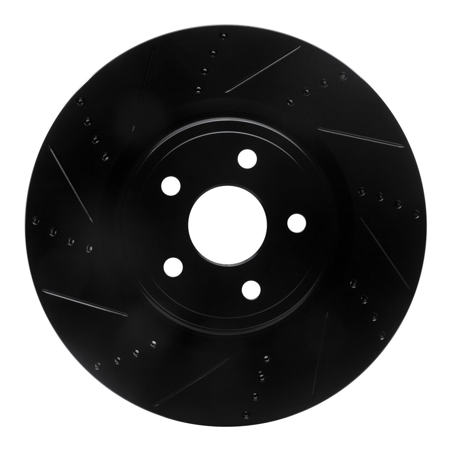DYN 633-42009L DFC Brake Rotor - Drilled and Slotted - Black - Image 3
