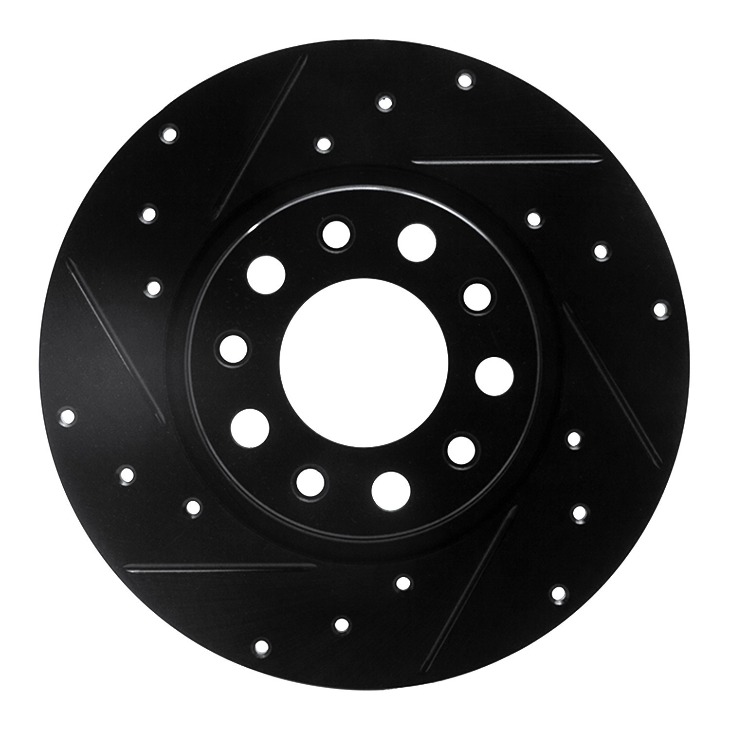 DYN 633-42012L DFC Brake Rotor - Drilled and Slotted - Black - Image 3