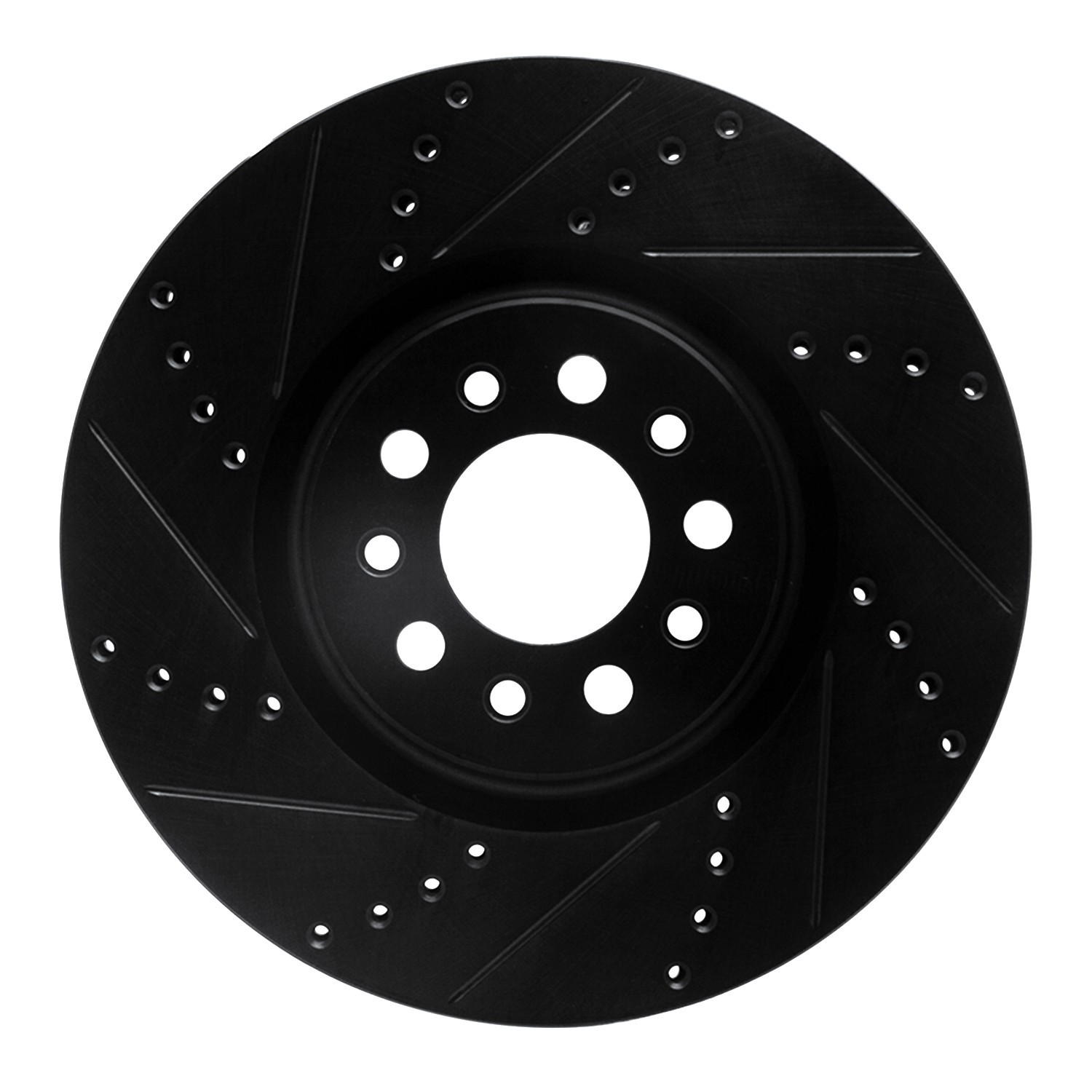 DYN 633-42013L DFC Brake Rotor - Drilled and Slotted - Black - Image 3