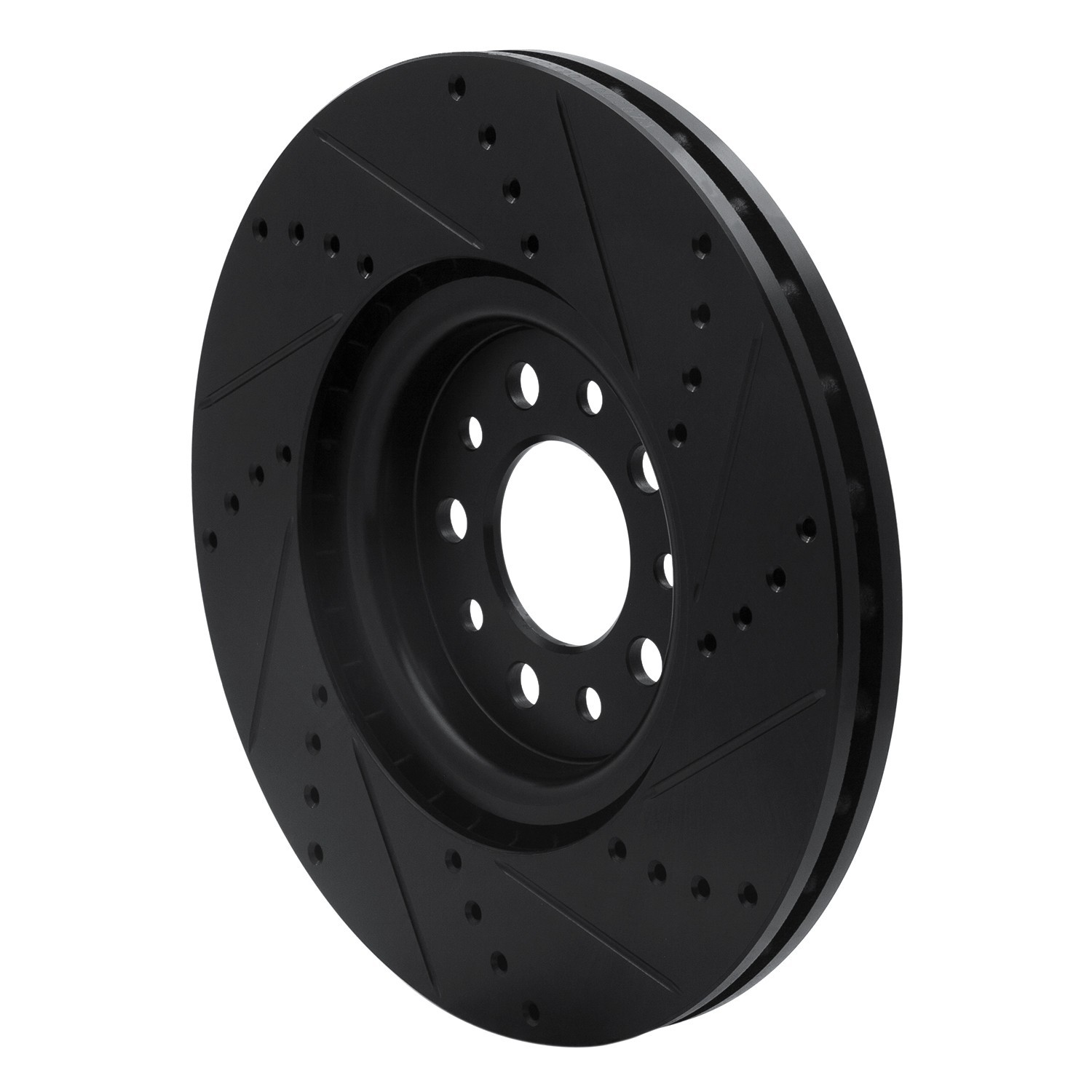 DYN 633-42013L DFC Brake Rotor - Drilled and Slotted - Black - Image 5