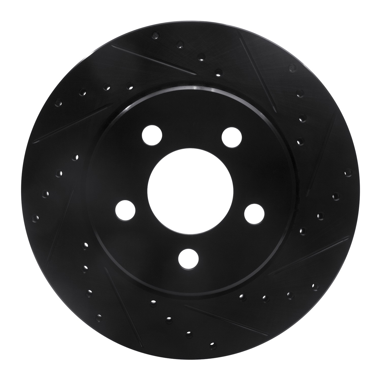 DYN 633-42020R DFC Brake Rotor - Drilled and Slotted - Black - Image 3