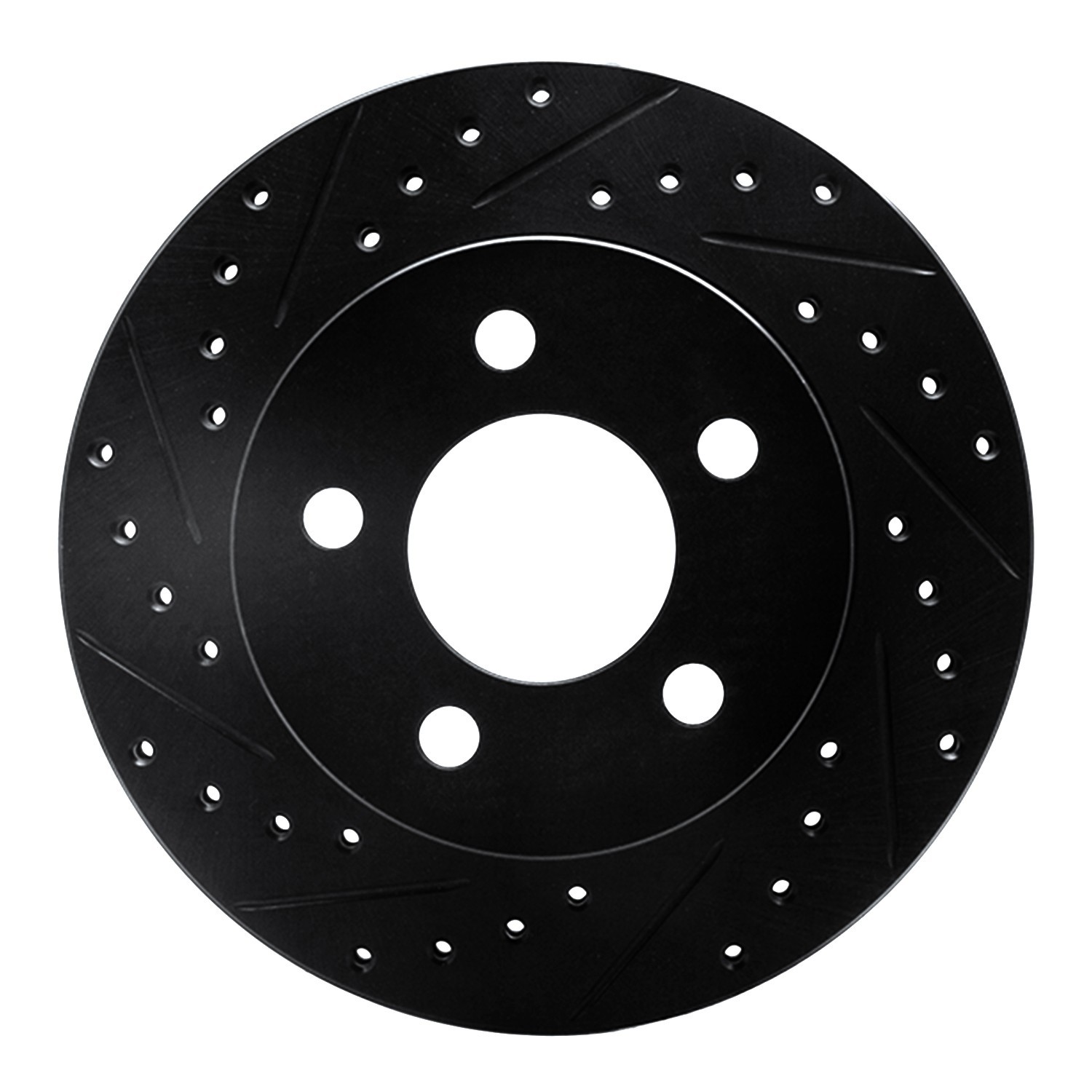 DYN 633-42022L DFC Brake Rotor - Drilled and Slotted - Black - Image 3