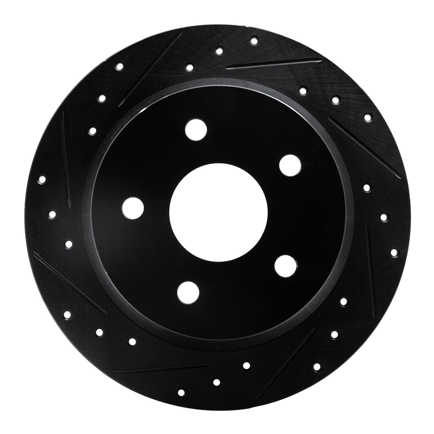 DYN 633-42025L DFC Brake Rotor - Drilled and Slotted - Black - Image 3