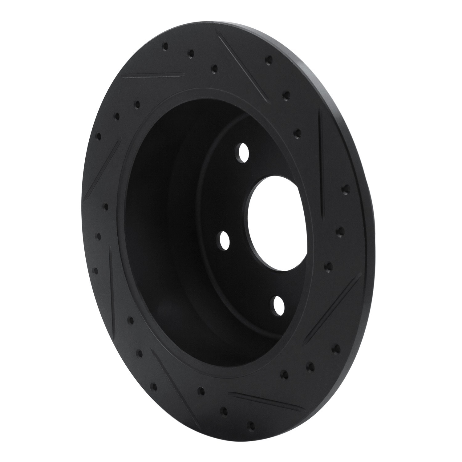 DYN 633-42025L DFC Brake Rotor - Drilled and Slotted - Black - Image 5
