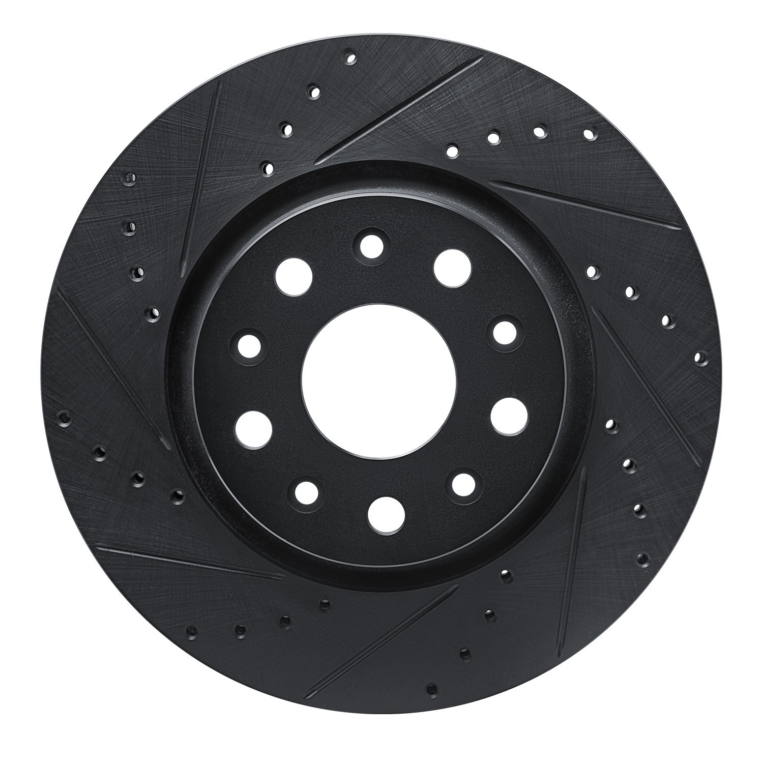 DYN 633-42038L DFC Brake Rotor - Drilled and Slotted - Black - Image 3