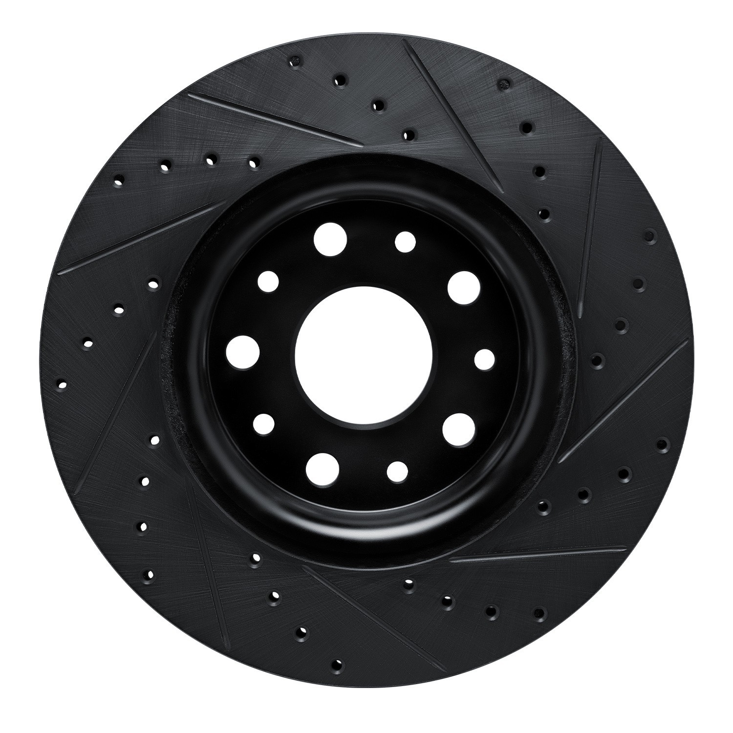 DYN 633-42039L DFC Brake Rotor - Drilled and Slotted - Black - Image 2