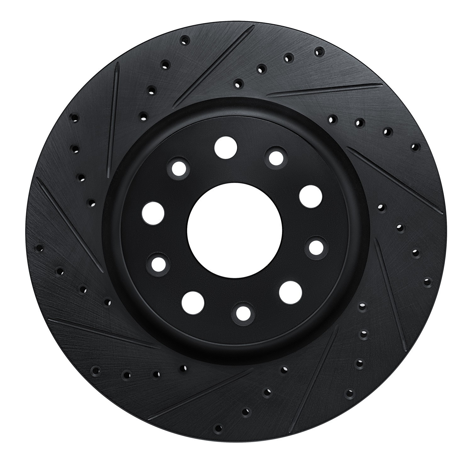 DYN 633-42039L DFC Brake Rotor - Drilled and Slotted - Black - Image 3