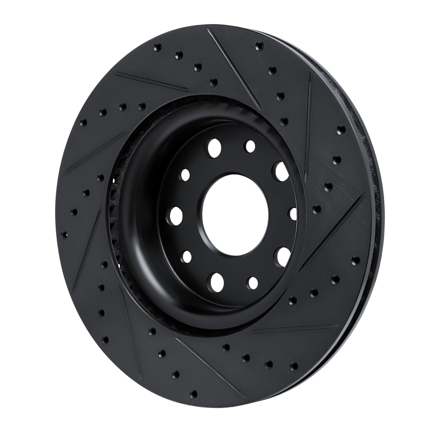 DYN 633-42039L DFC Brake Rotor - Drilled and Slotted - Black - Image 5
