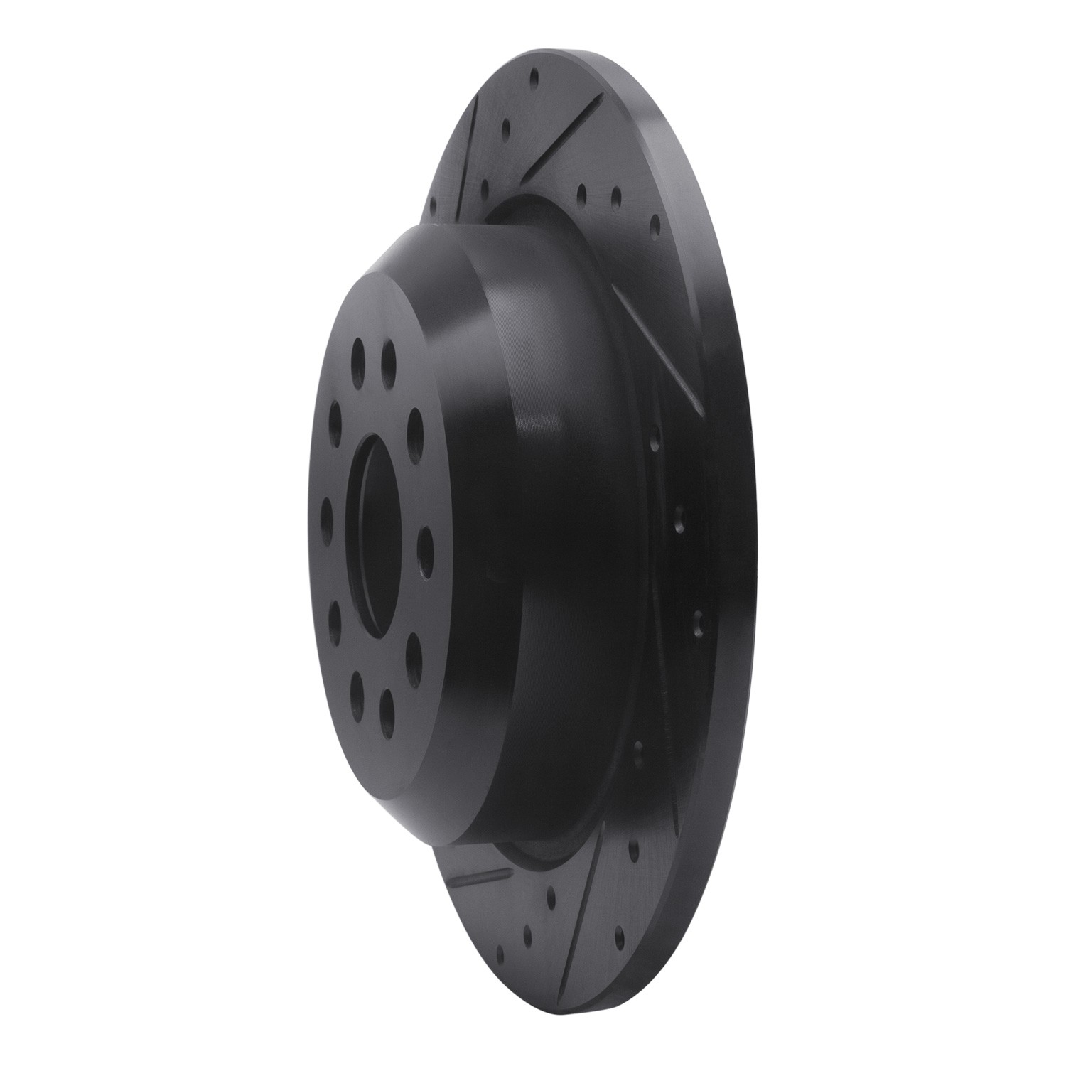 DYN 633-42042L DFC Brake Rotor - Drilled and Slotted - Black