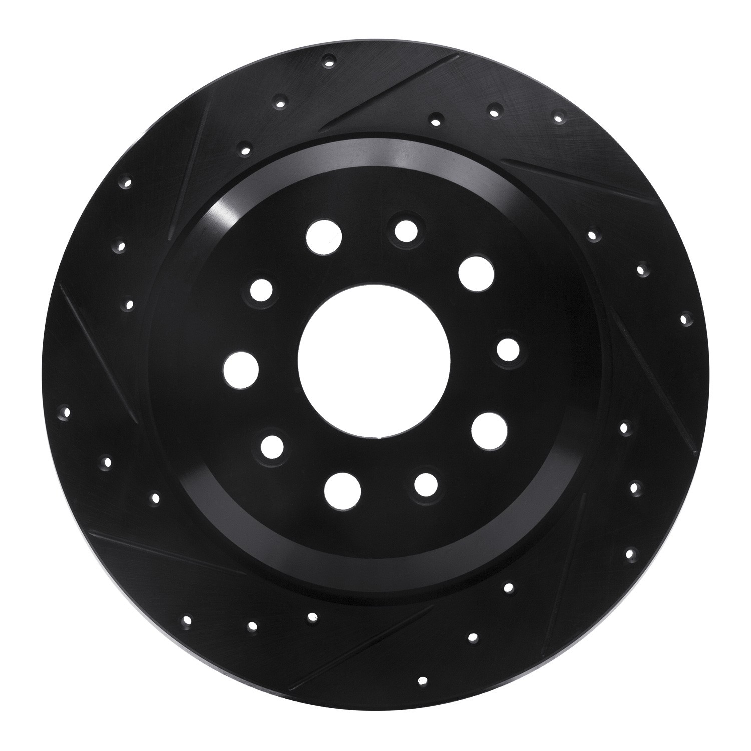 DYN 633-42042L DFC Brake Rotor - Drilled and Slotted - Black - Image 3