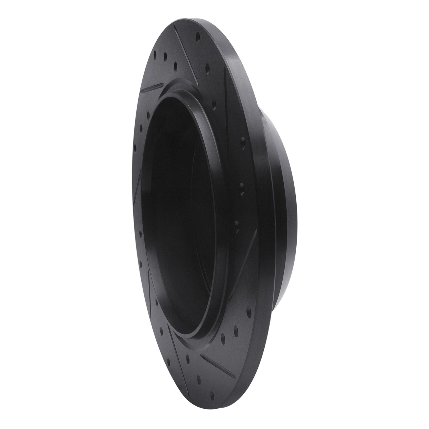 DYN 633-42042L DFC Brake Rotor - Drilled and Slotted - Black - Image 5