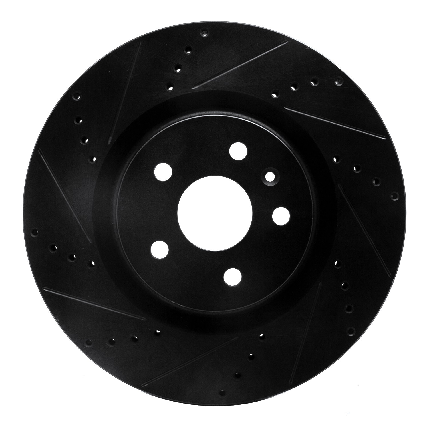 DYN 633-45017L DFC Brake Rotor - Drilled and Slotted - Black - Image 3