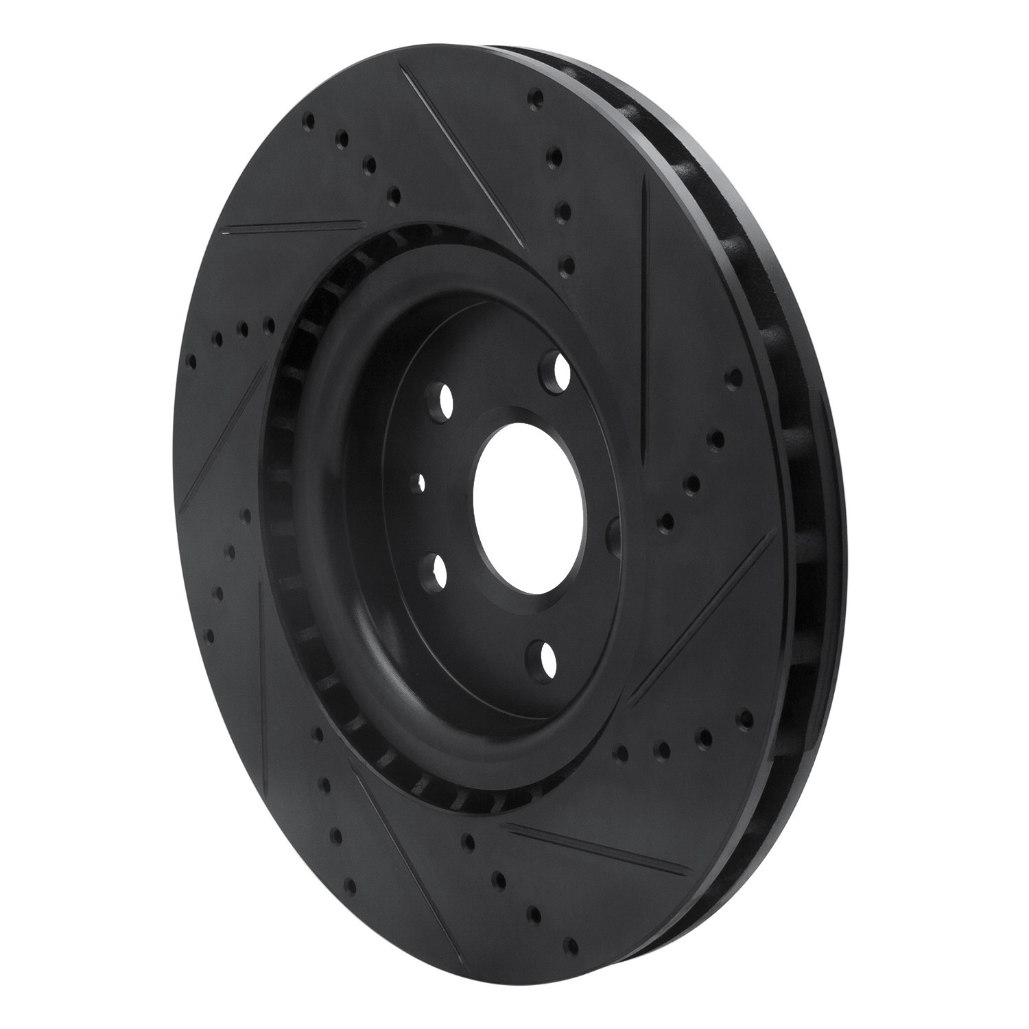 DYN 633-45017L DFC Brake Rotor - Drilled and Slotted - Black - Image 5