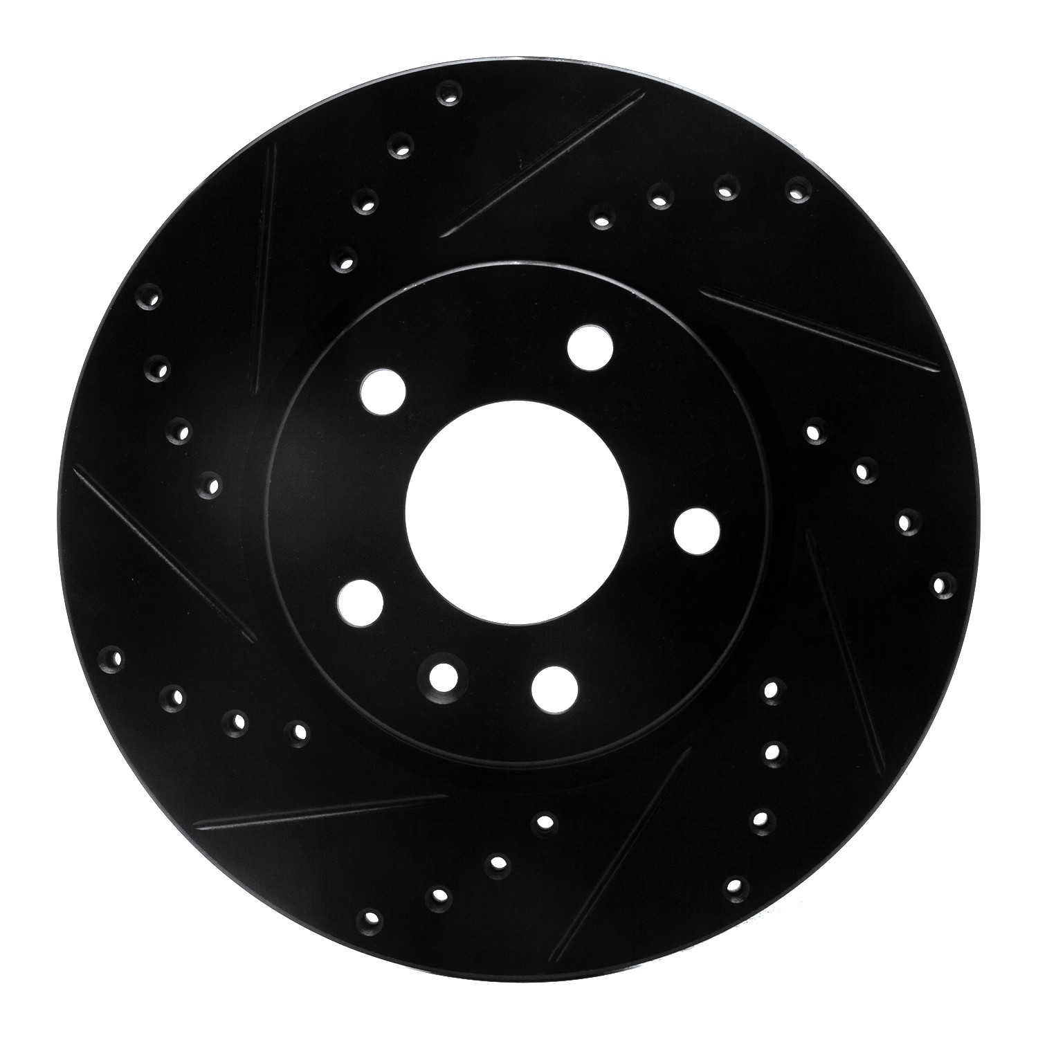 DYN 633-45045L DFC Brake Rotor - Drilled and Slotted - Black - Image 3