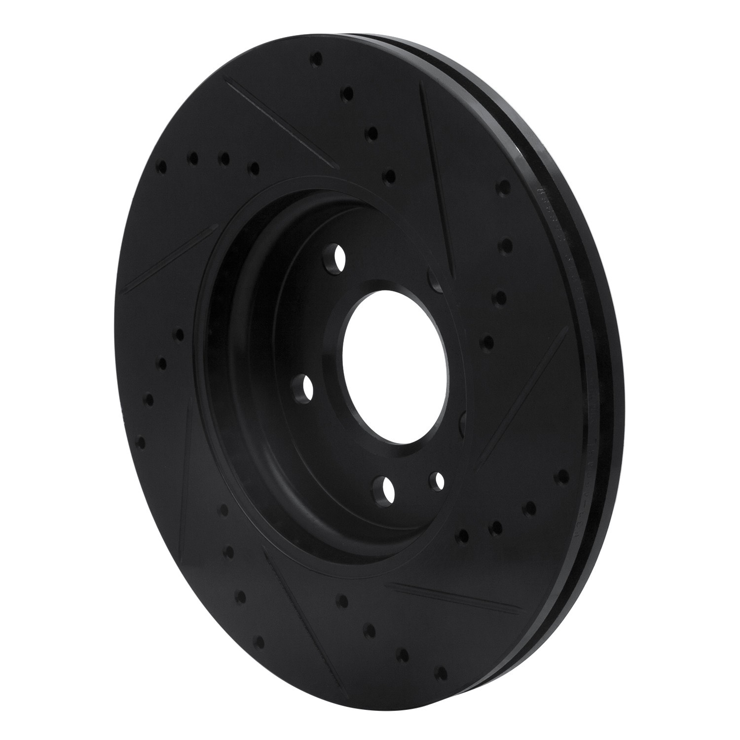 DYN 633-45045L DFC Brake Rotor - Drilled and Slotted - Black - Image 5