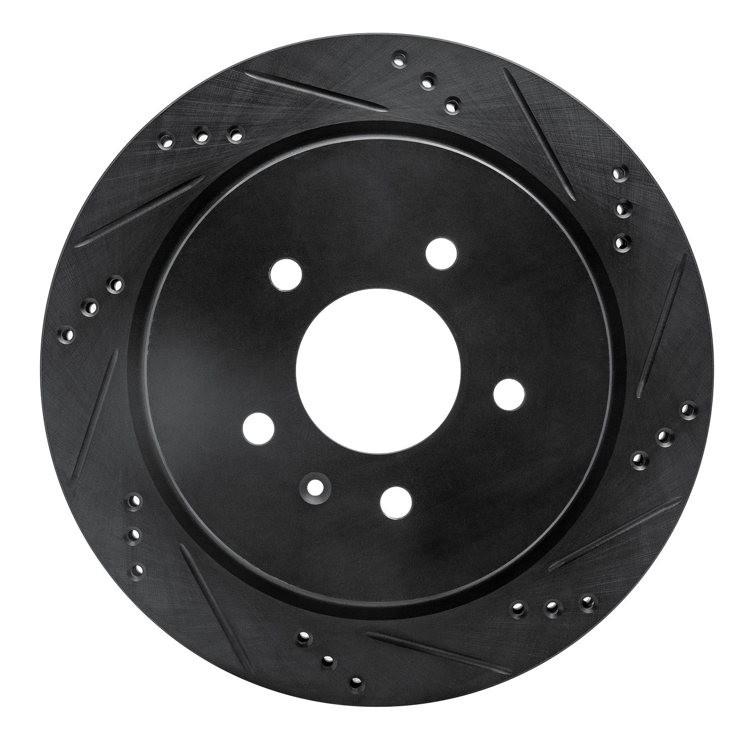 DYN 633-46014R DFC Brake Rotor - Drilled and Slotted - Black - Image 3