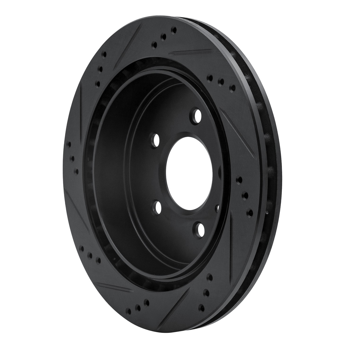 DYN 633-46014R DFC Brake Rotor - Drilled and Slotted - Black - Image 5