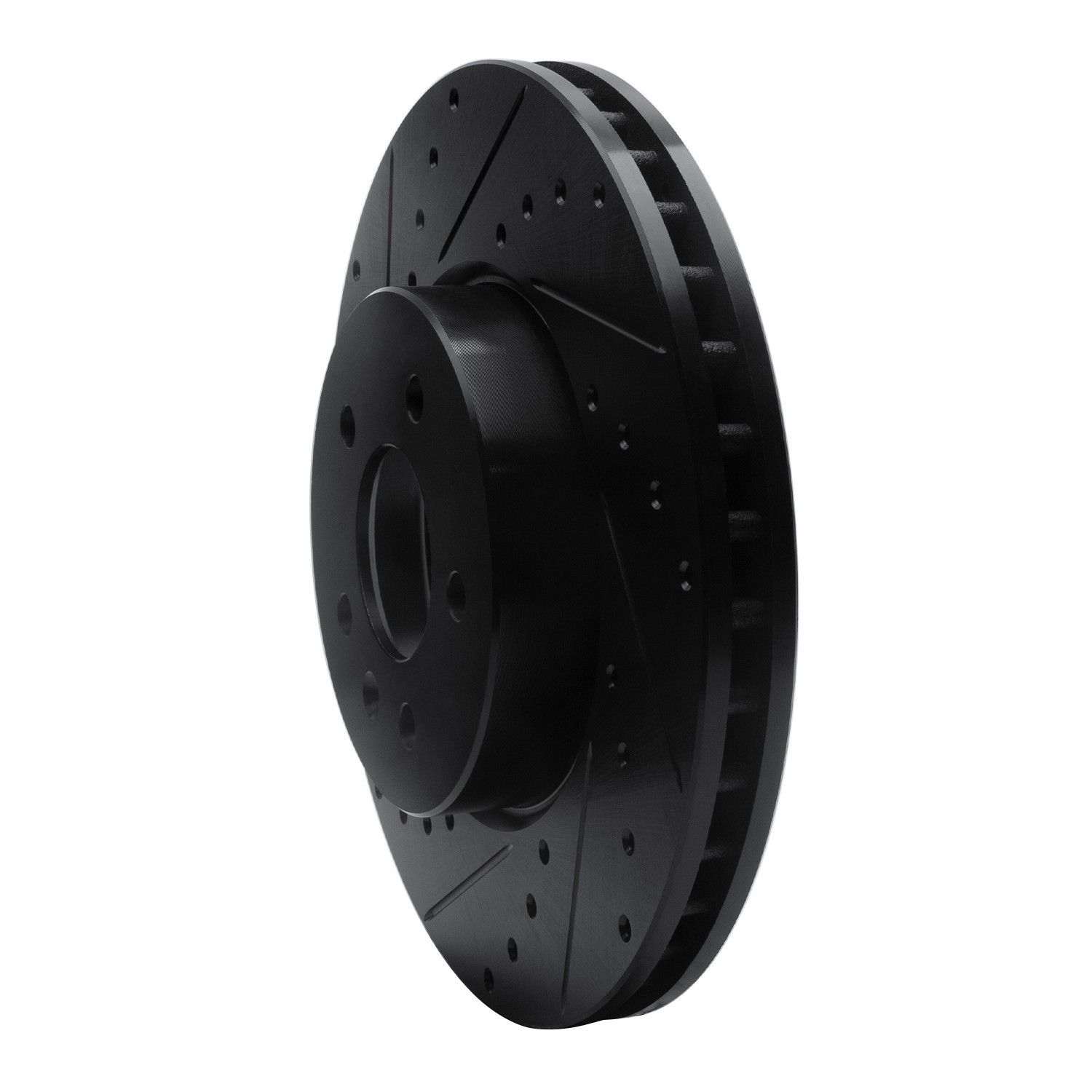 DYN 633-46035L DFC Brake Rotor - Drilled and Slotted - Black
