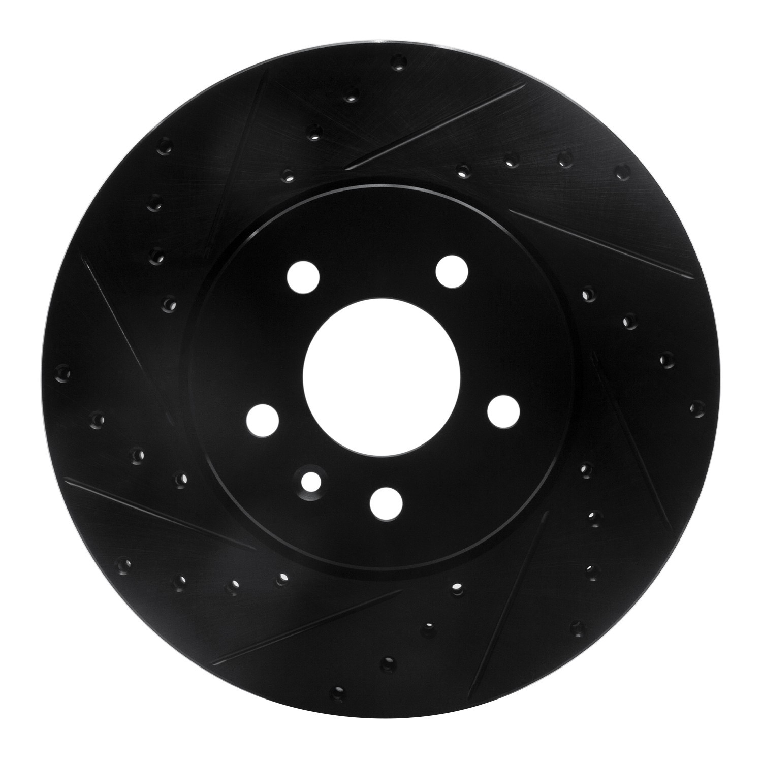 DYN 633-46035L DFC Brake Rotor - Drilled and Slotted - Black - Image 3