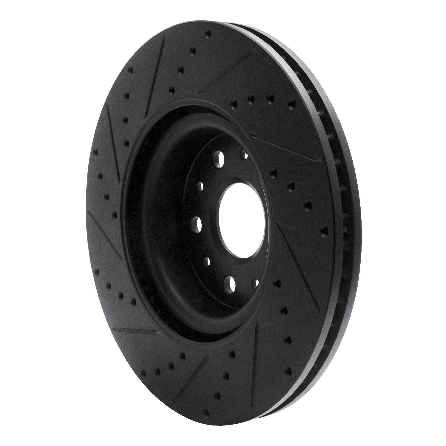 DYN 633-46036R DFC Brake Rotor - Drilled and Slotted - Black - Image 5