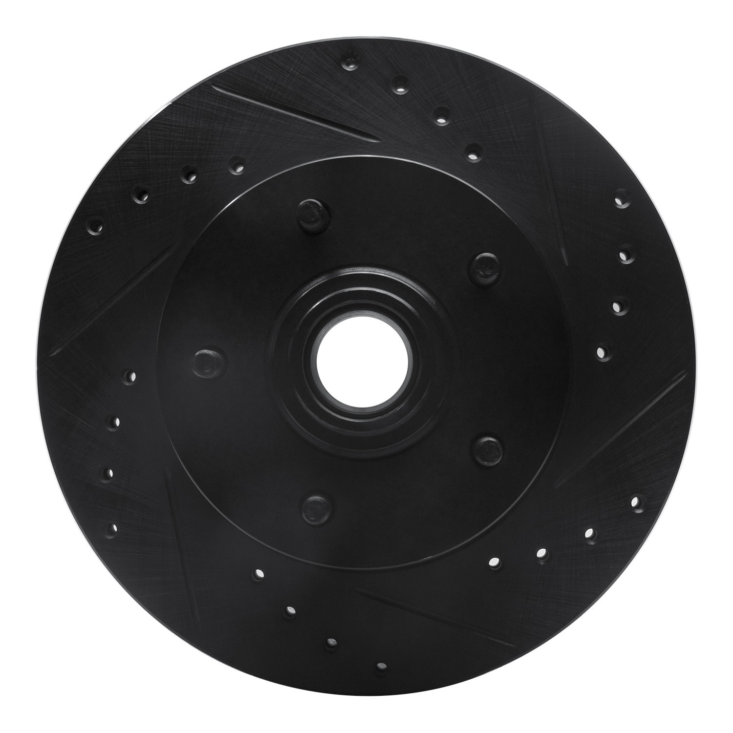 DYN 633-47004R DFC Brake Rotor - Drilled and Slotted - Black - Image 3