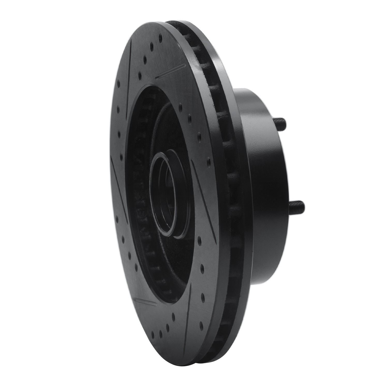 DYN 633-47004R DFC Brake Rotor - Drilled and Slotted - Black - Image 5