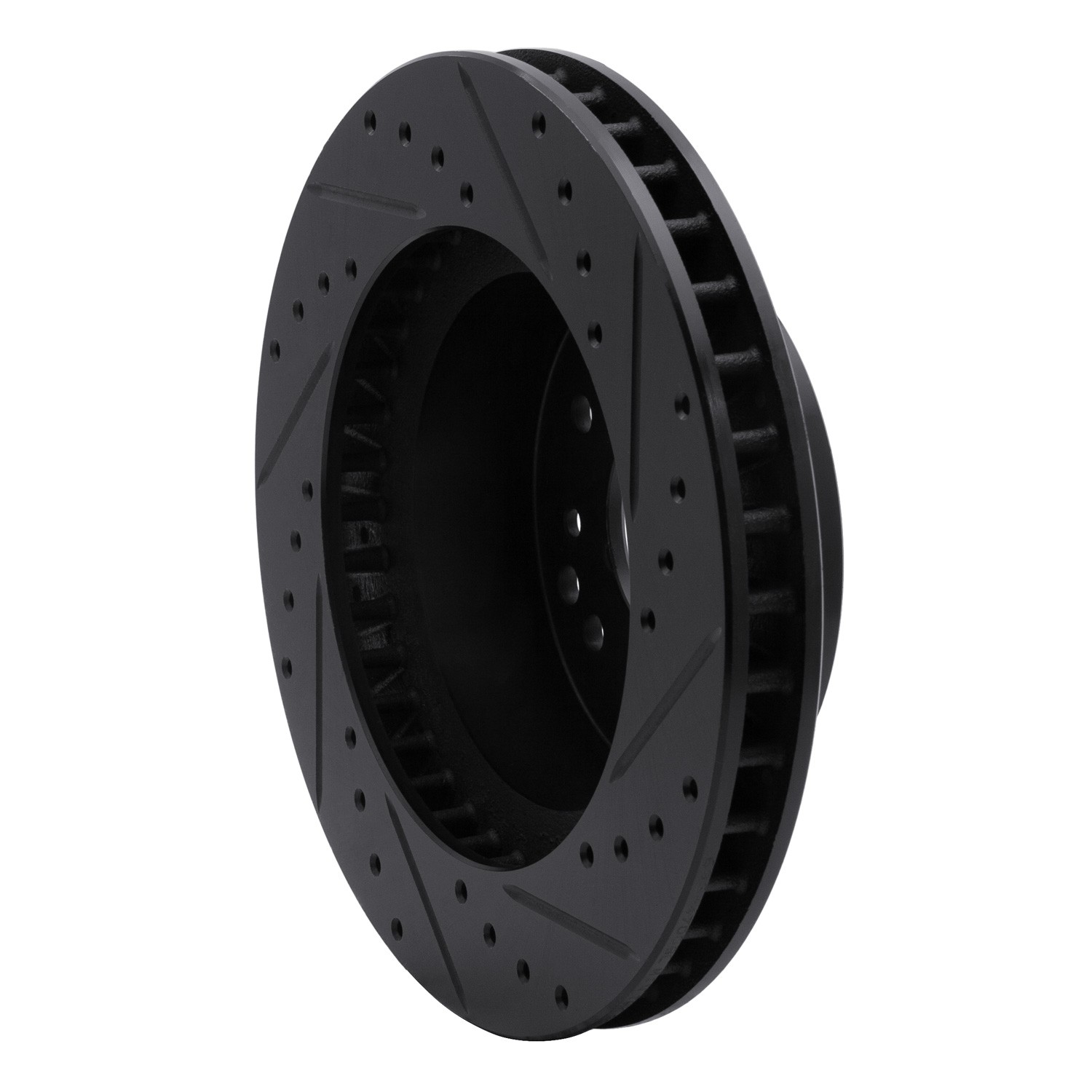 DYN 633-47008L DFC Brake Rotor - Drilled and Slotted - Black - Image 5