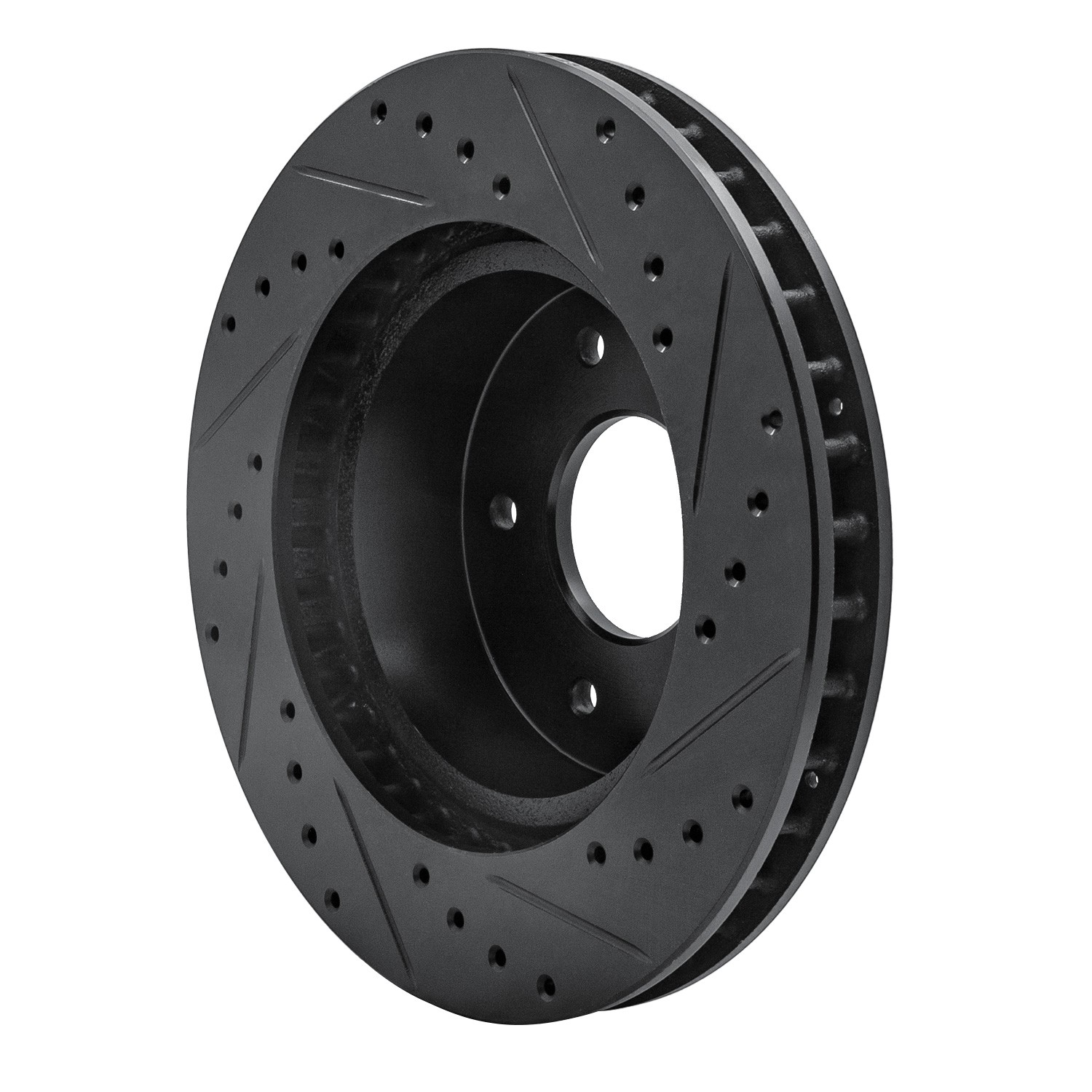 DYN 633-47011L DFC Brake Rotor - Drilled and Slotted - Black - Image 5