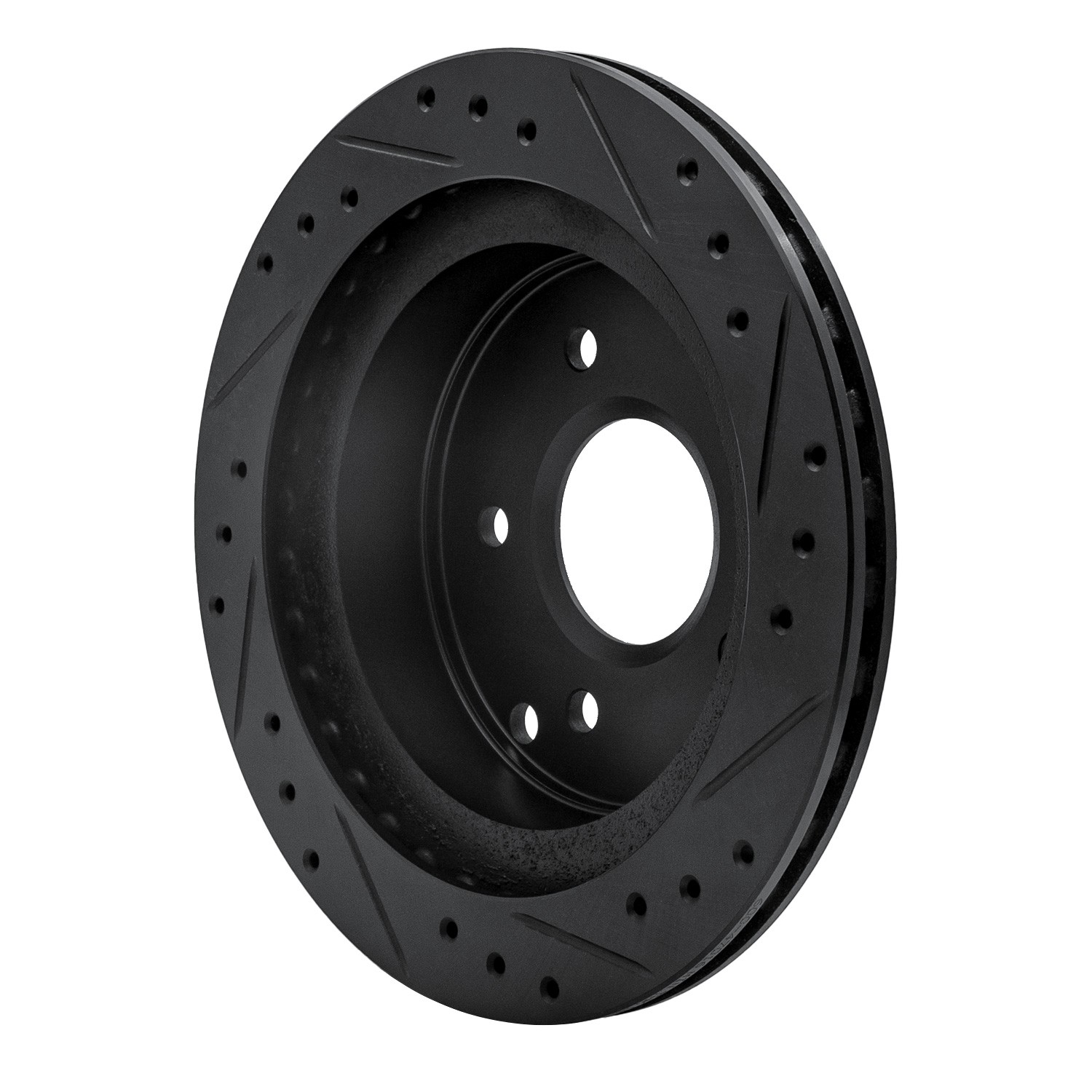 DYN 633-47016L DFC Brake Rotor - Drilled and Slotted - Black - Image 5