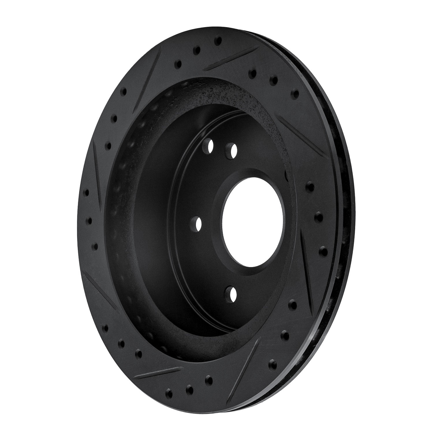 DYN 633-47016R DFC Brake Rotor - Drilled and Slotted - Black - Image 5