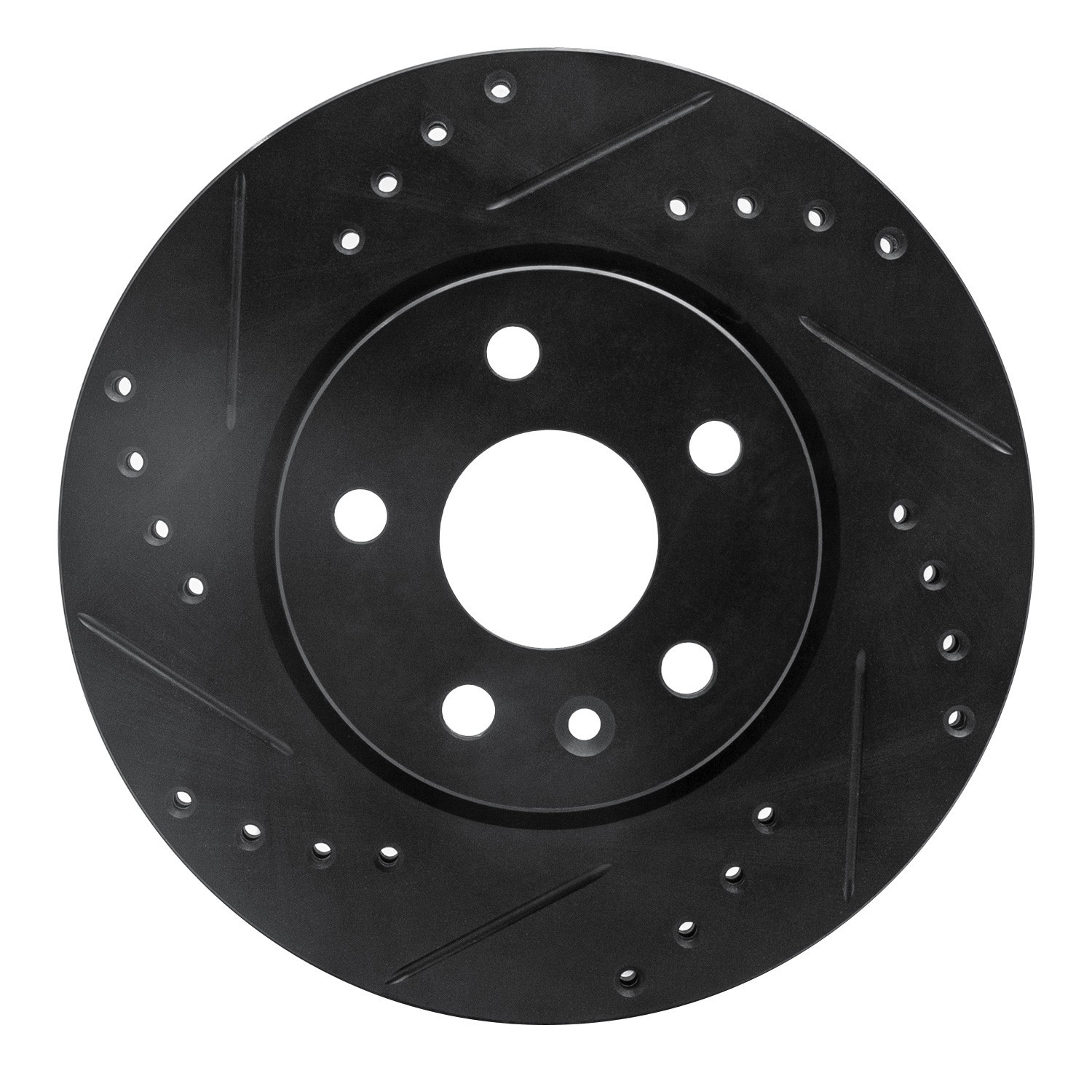 DYN 633-47043L DFC Brake Rotor - Drilled and Slotted - Black - Image 3