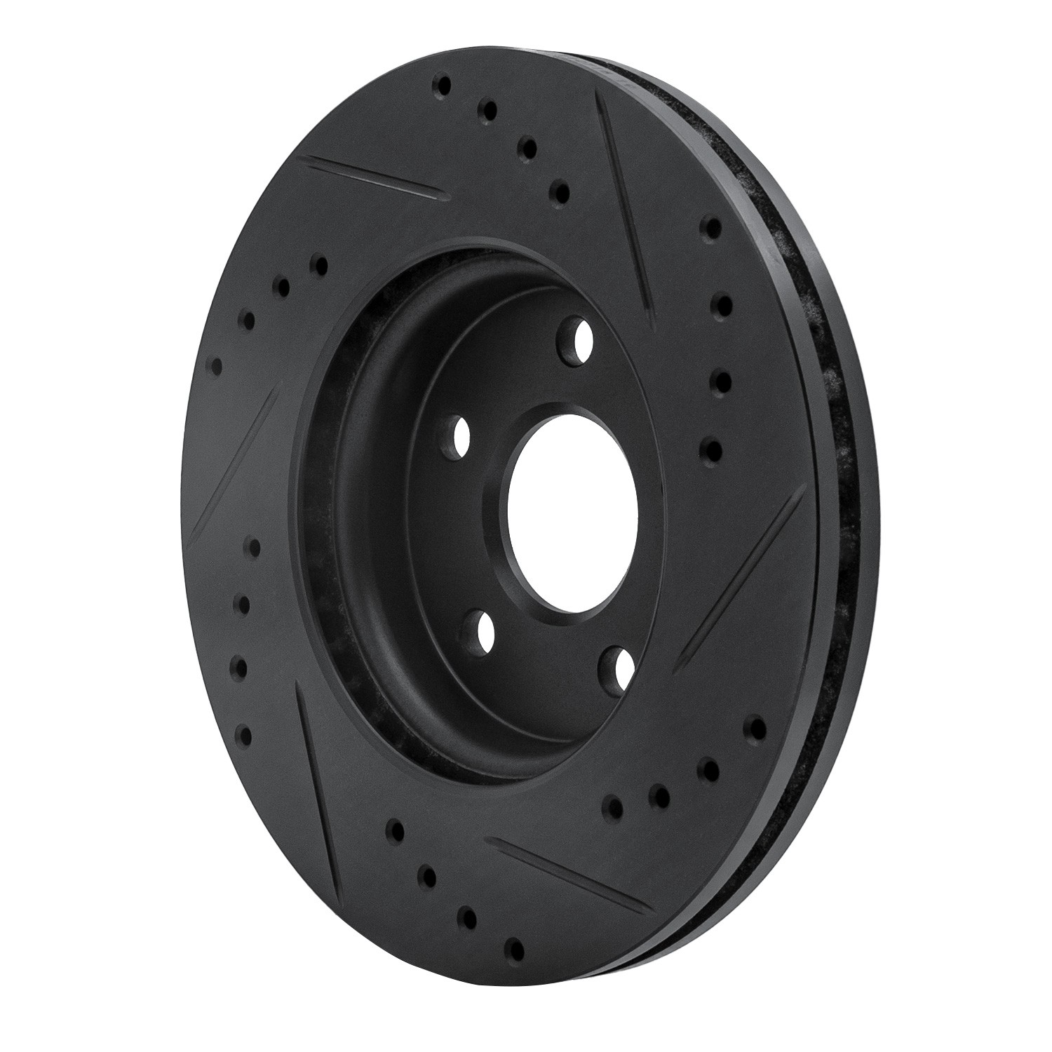 DYN 633-47043L DFC Brake Rotor - Drilled and Slotted - Black - Image 5