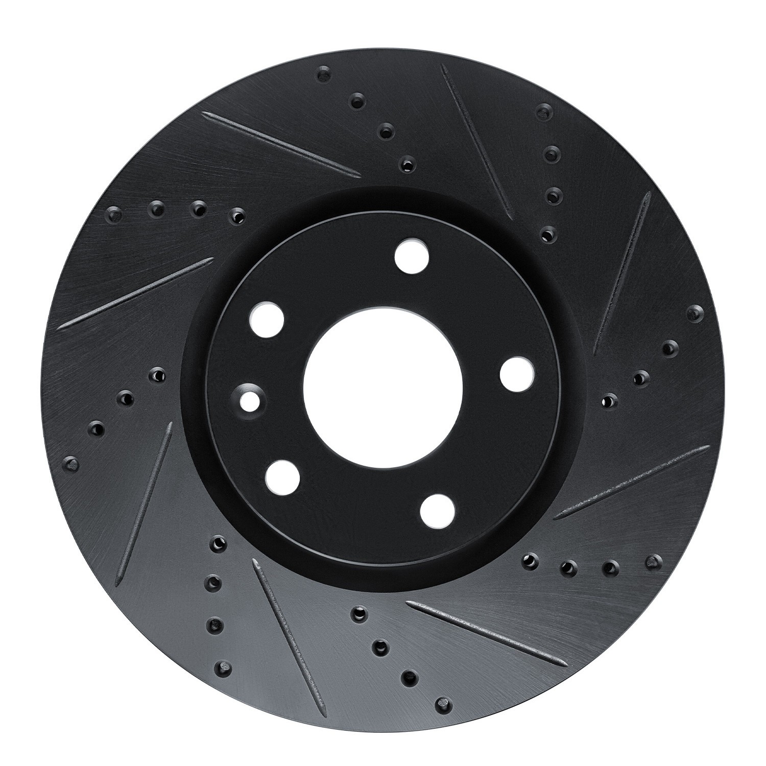 DYN 633-47050R DFC Brake Rotor - Drilled and Slotted - Black - Image 3
