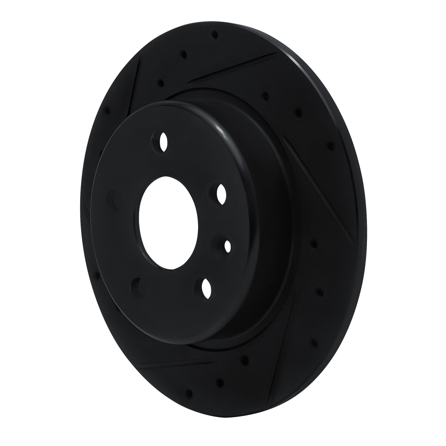 DYN 633-47052L DFC Brake Rotor - Drilled and Slotted - Black