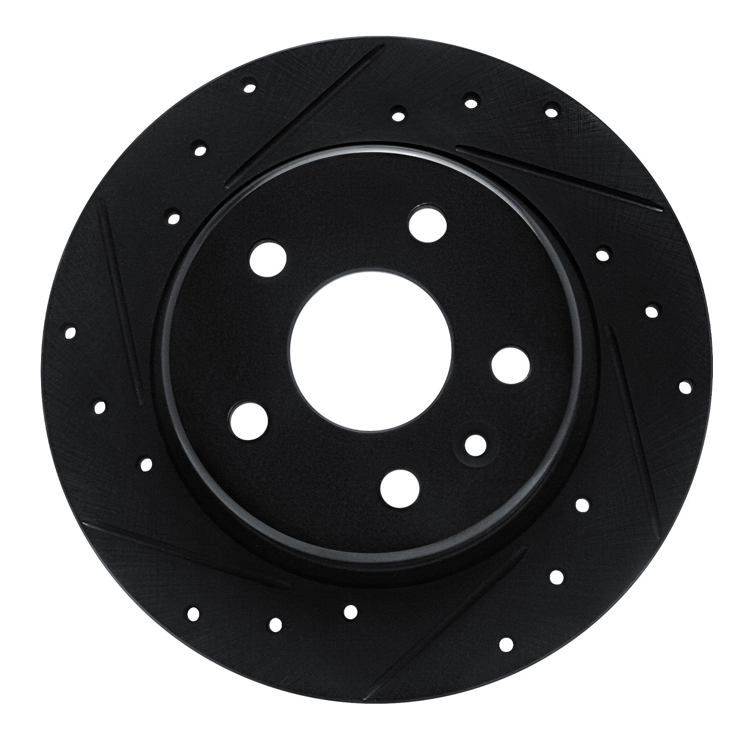 DYN 633-47052L DFC Brake Rotor - Drilled and Slotted - Black - Image 3