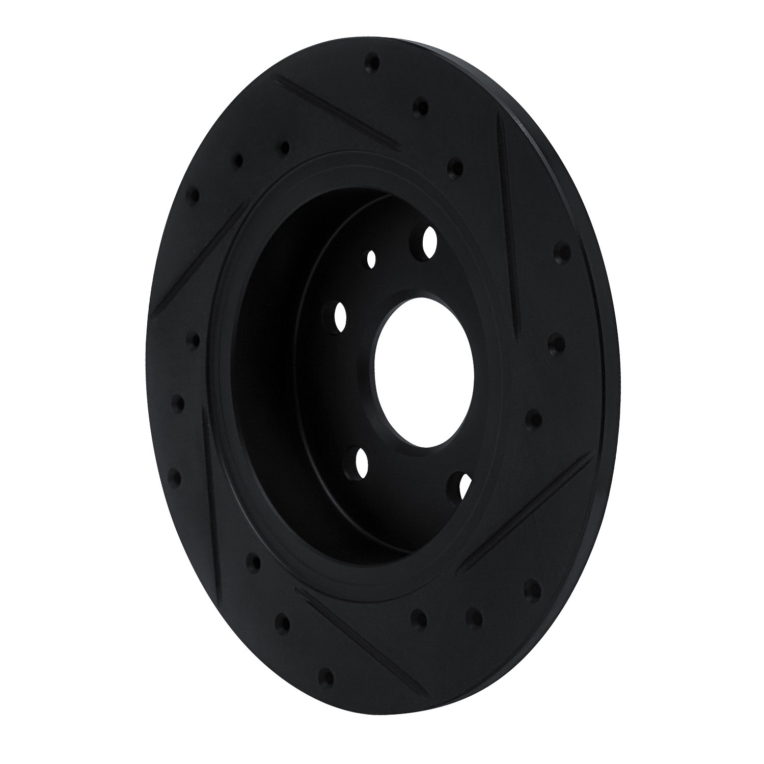 DYN 633-47052L DFC Brake Rotor - Drilled and Slotted - Black - Image 5