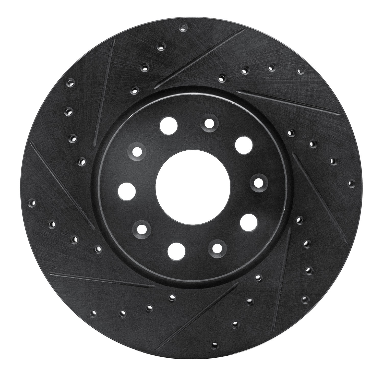 DYN 633-47055L DFC Brake Rotor - Drilled and Slotted - Black - Image 3