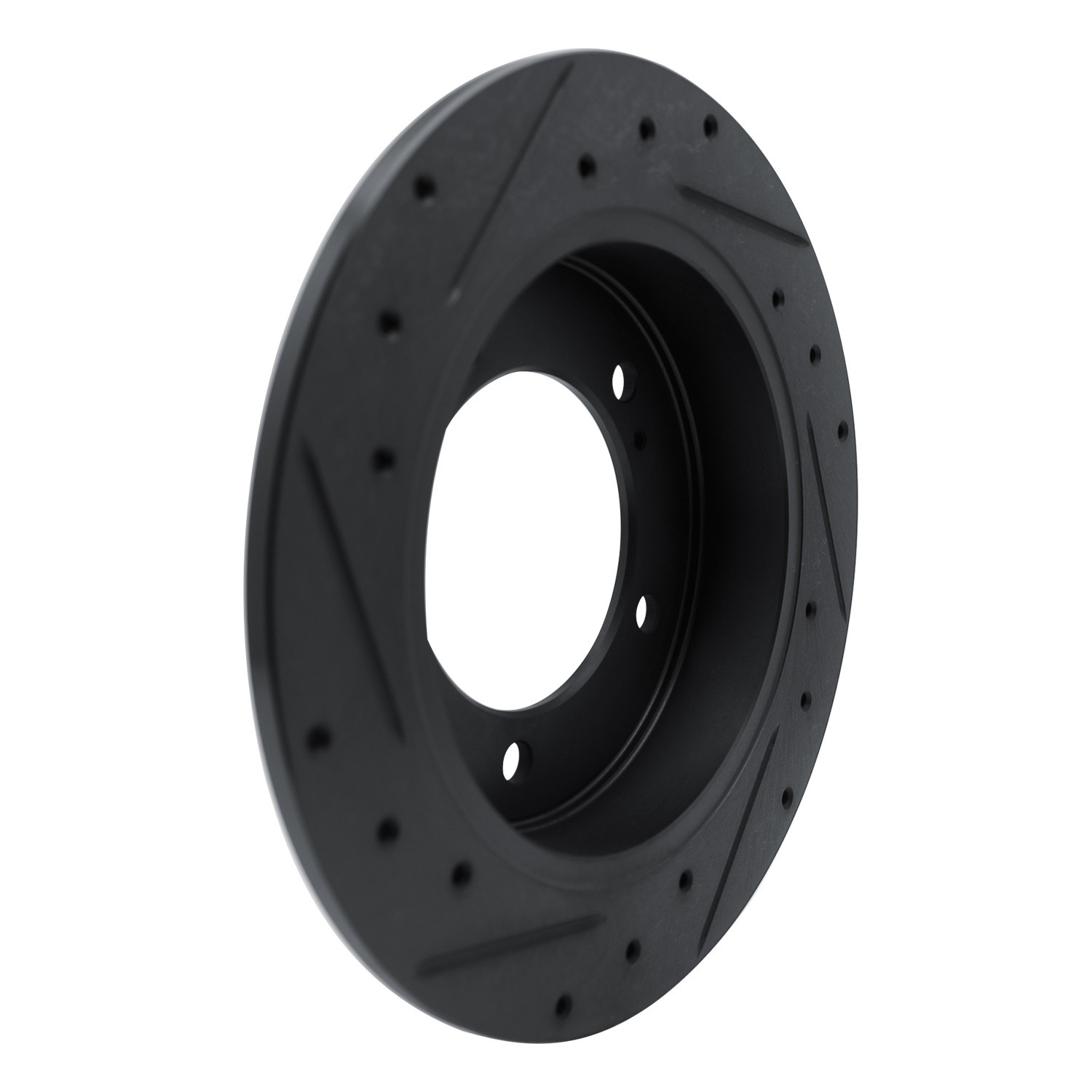 DYN 633-47058R DFC Brake Rotor - Drilled and Slotted - Black - Image 2