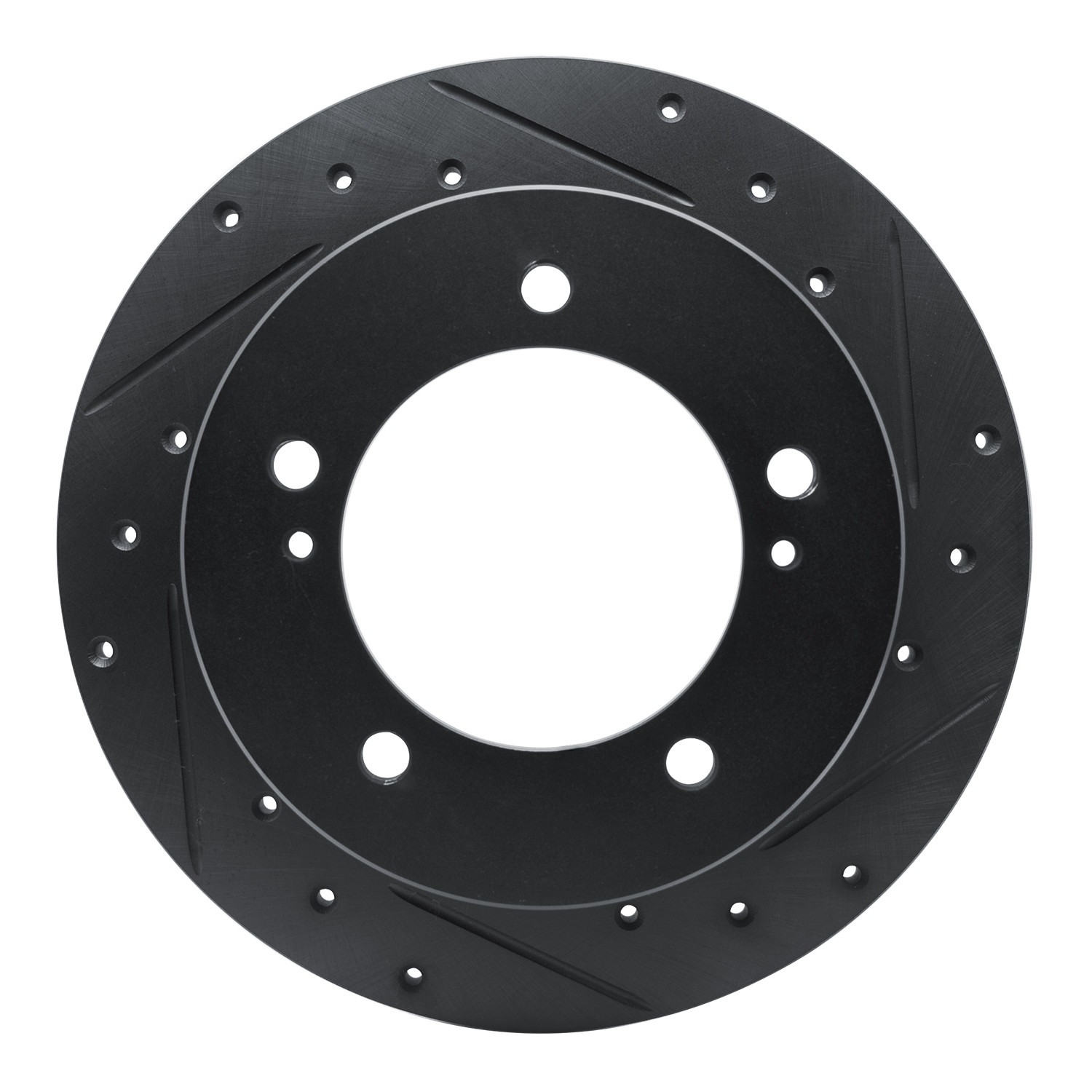 DYN 633-47058R DFC Brake Rotor - Drilled and Slotted - Black - Image 3