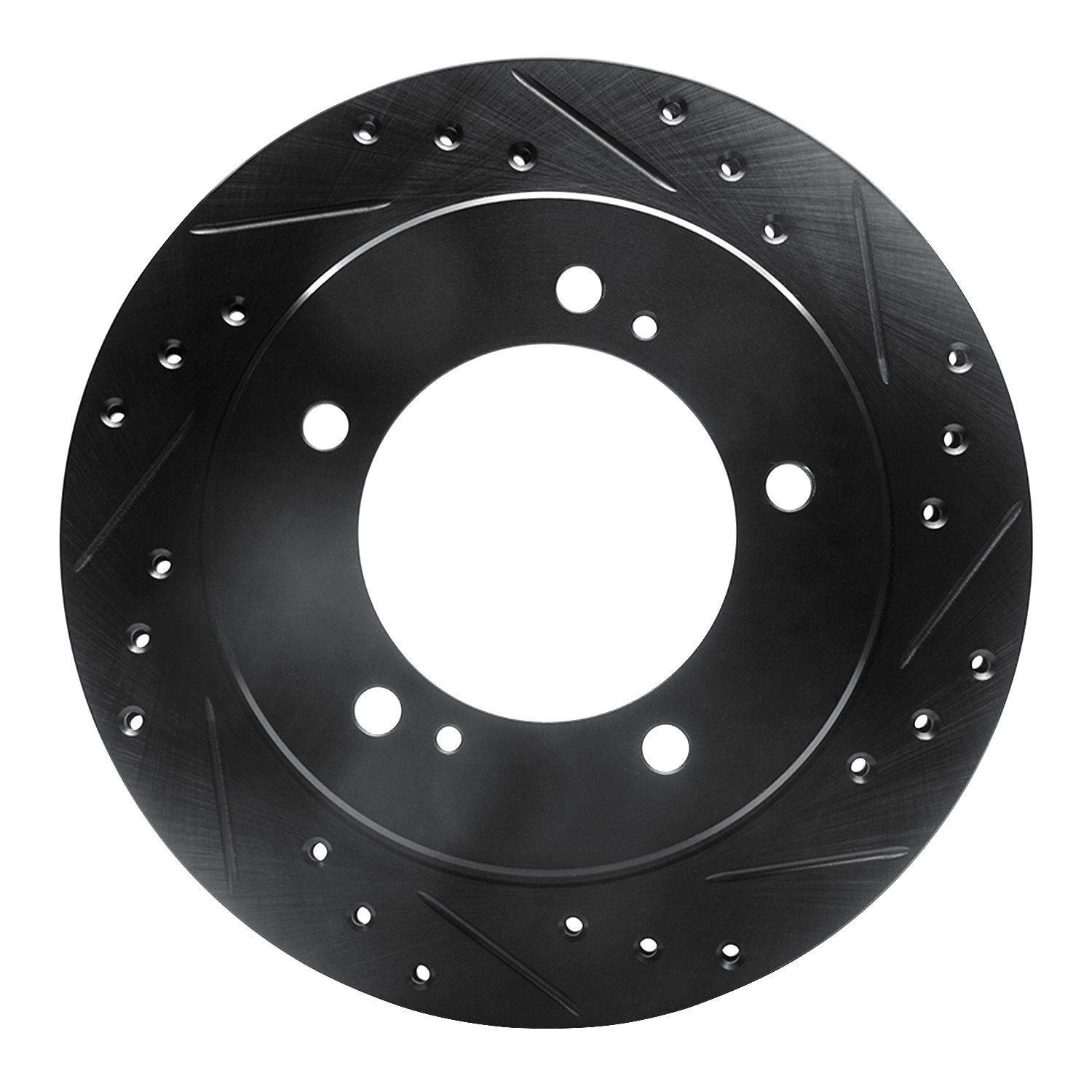 DYN 633-47059R DFC Brake Rotor - Drilled and Slotted - Black - Image 3