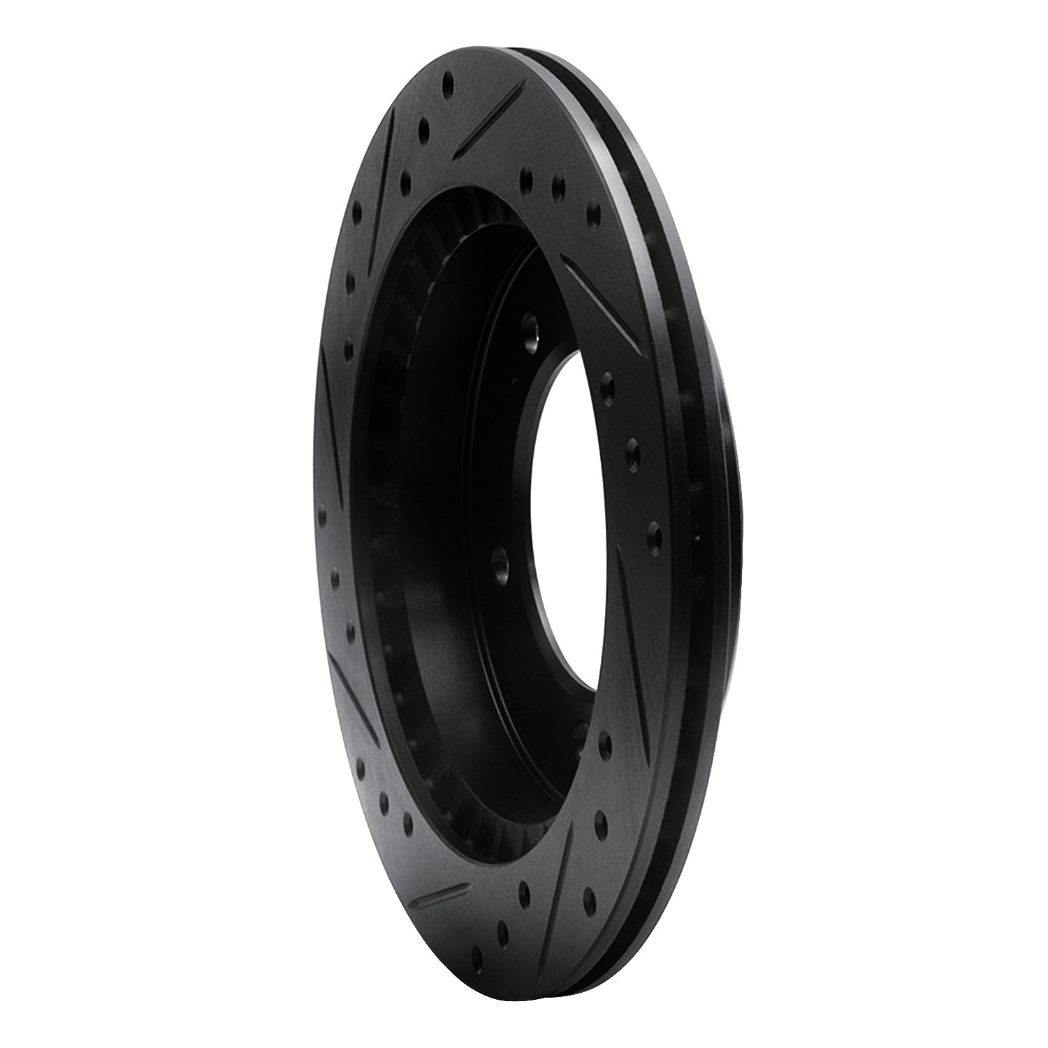 DYN 633-47059R DFC Brake Rotor - Drilled and Slotted - Black - Image 5