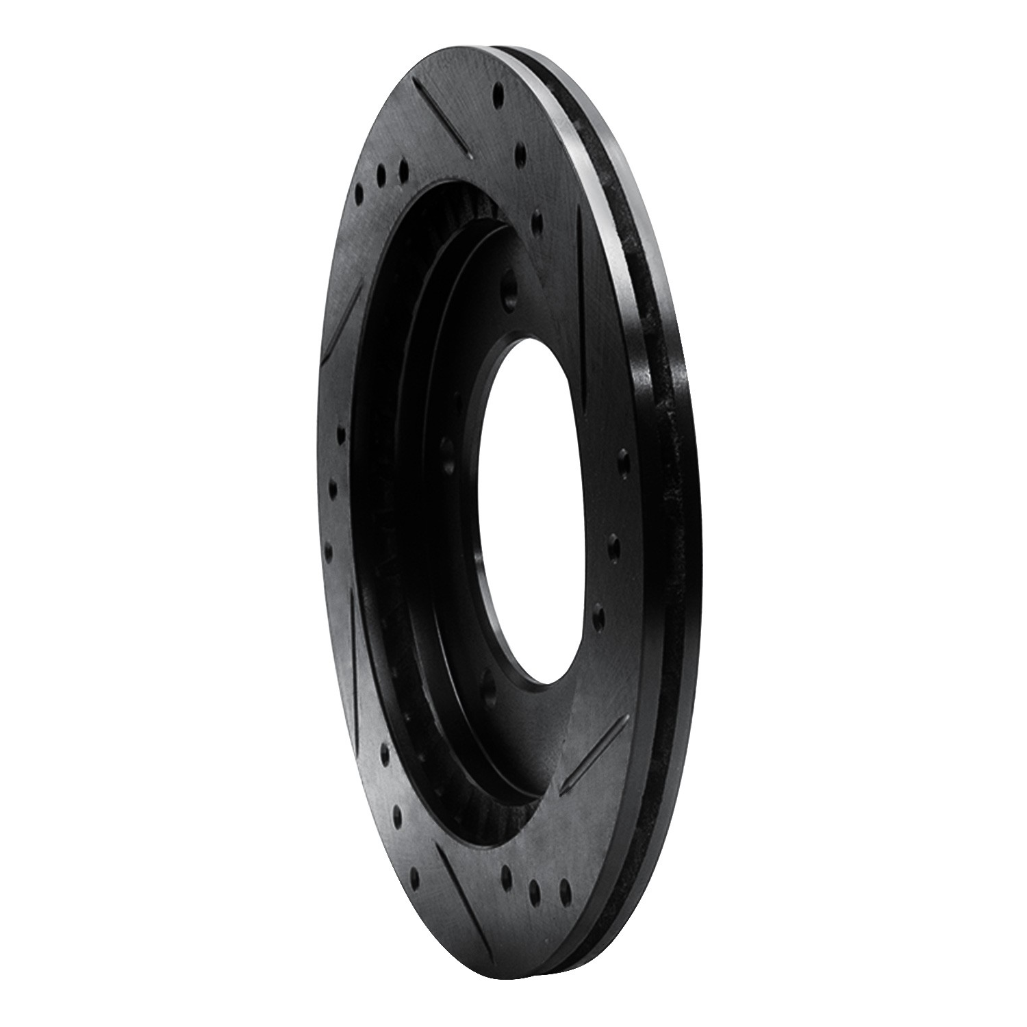 DYN 633-47060L DFC Brake Rotor - Drilled and Slotted - Black - Image 5
