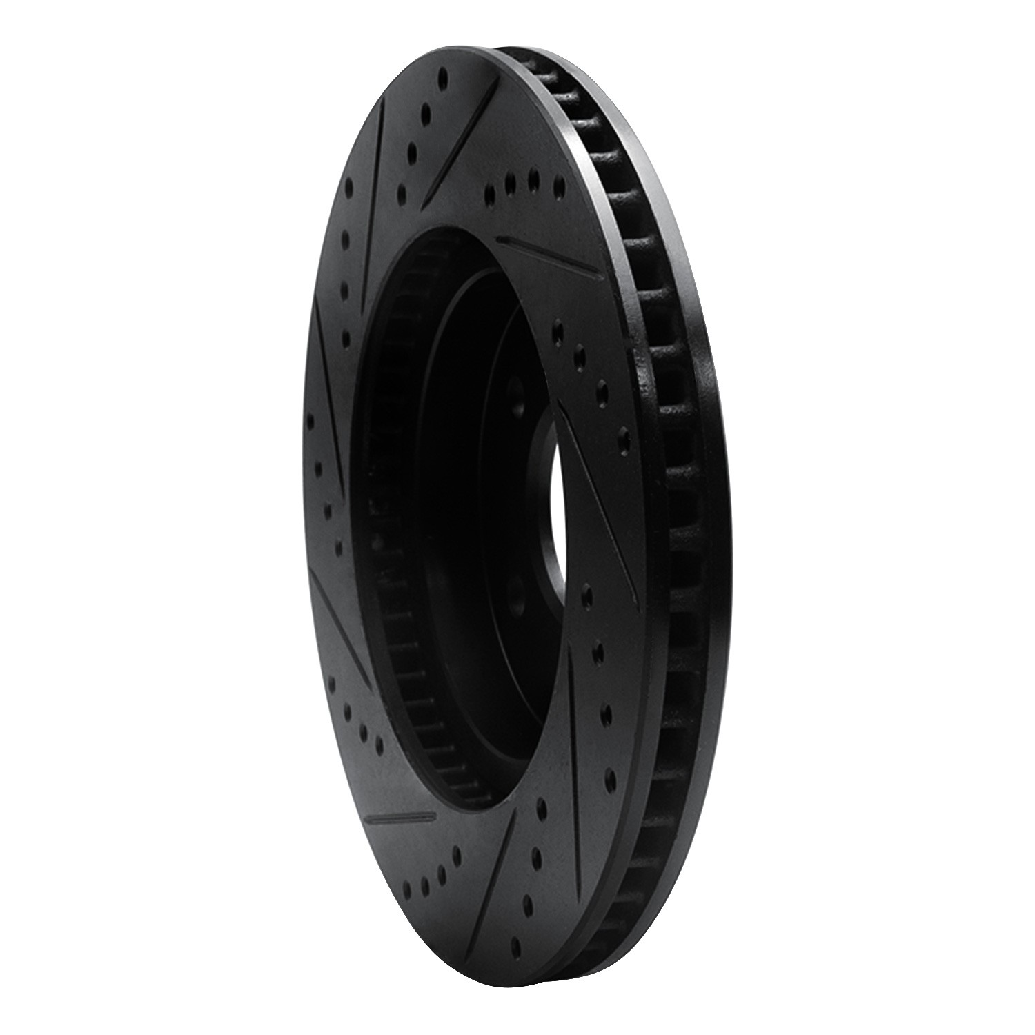 DYN 633-47063R DFC Brake Rotor - Drilled and Slotted - Black - Image 5