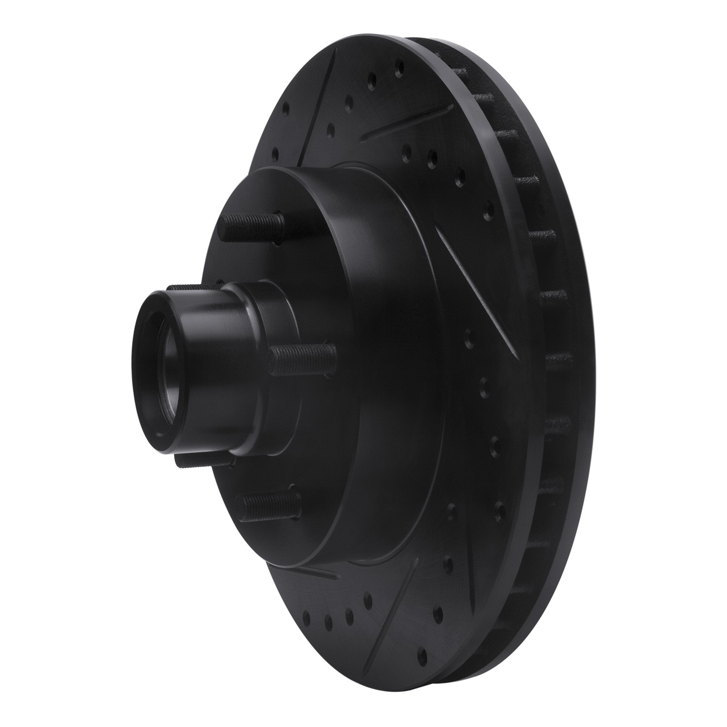 DYN 633-47065L DFC Brake Rotor - Drilled and Slotted - Black