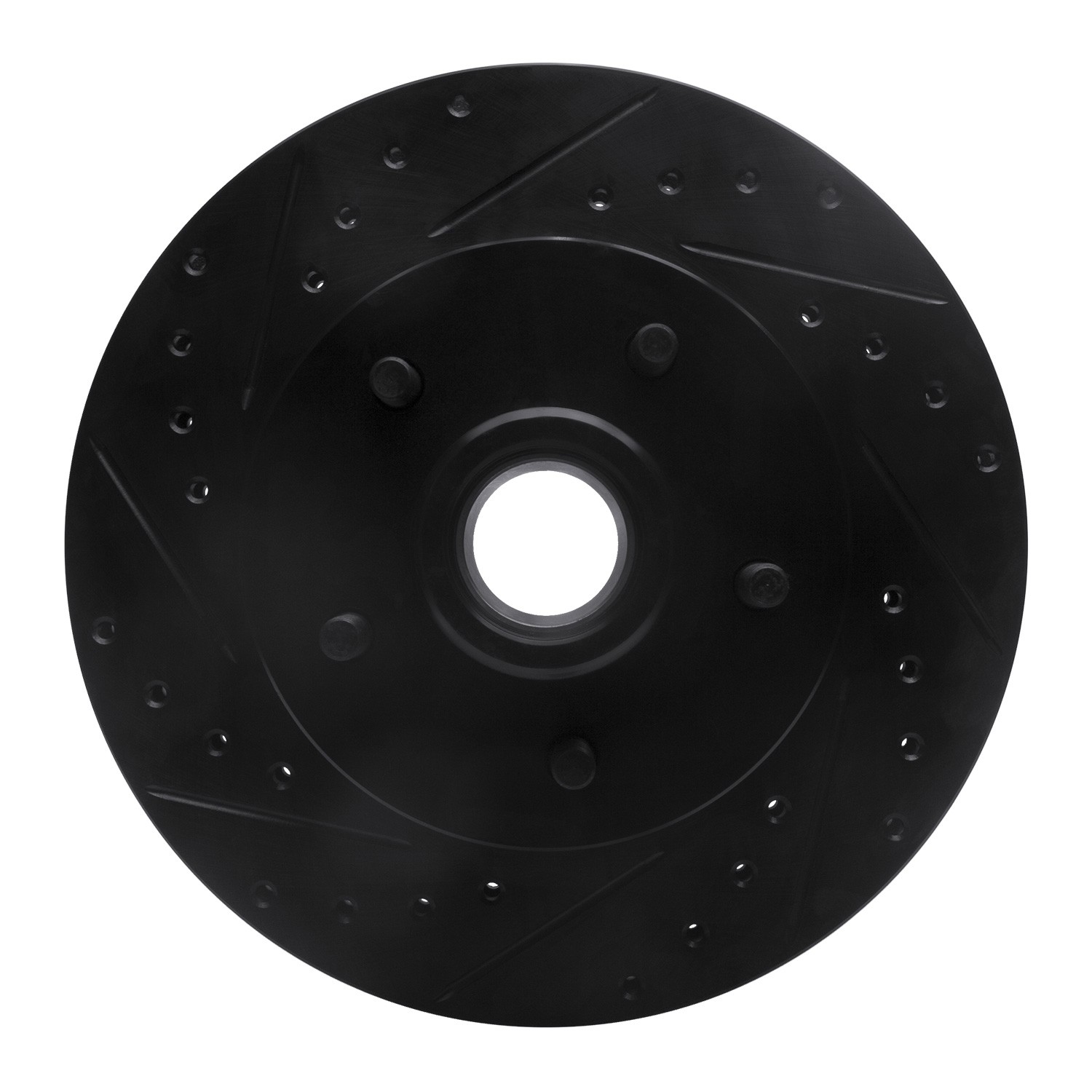DYN 633-47065L DFC Brake Rotor - Drilled and Slotted - Black - Image 3