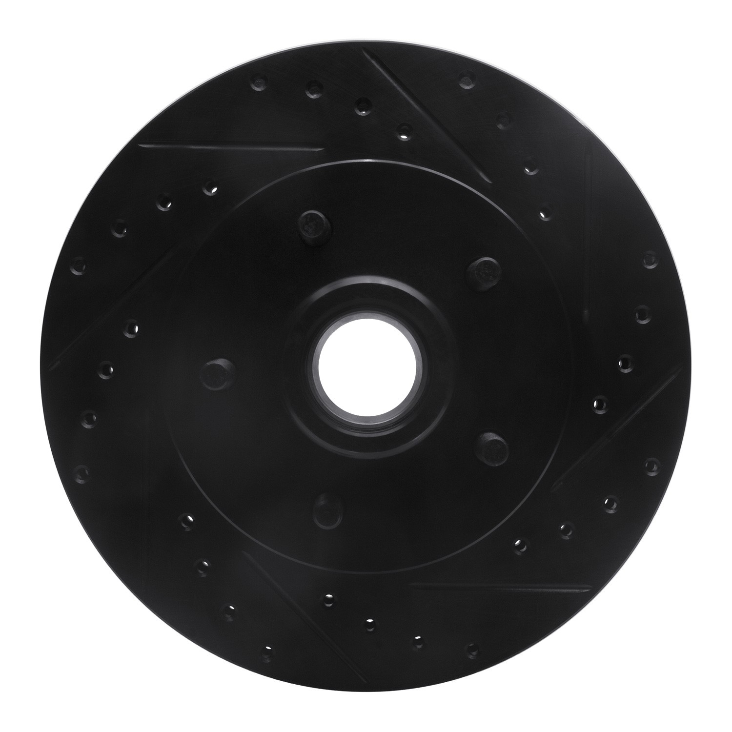 DYN 633-47065R DFC Brake Rotor - Drilled and Slotted - Black - Image 3