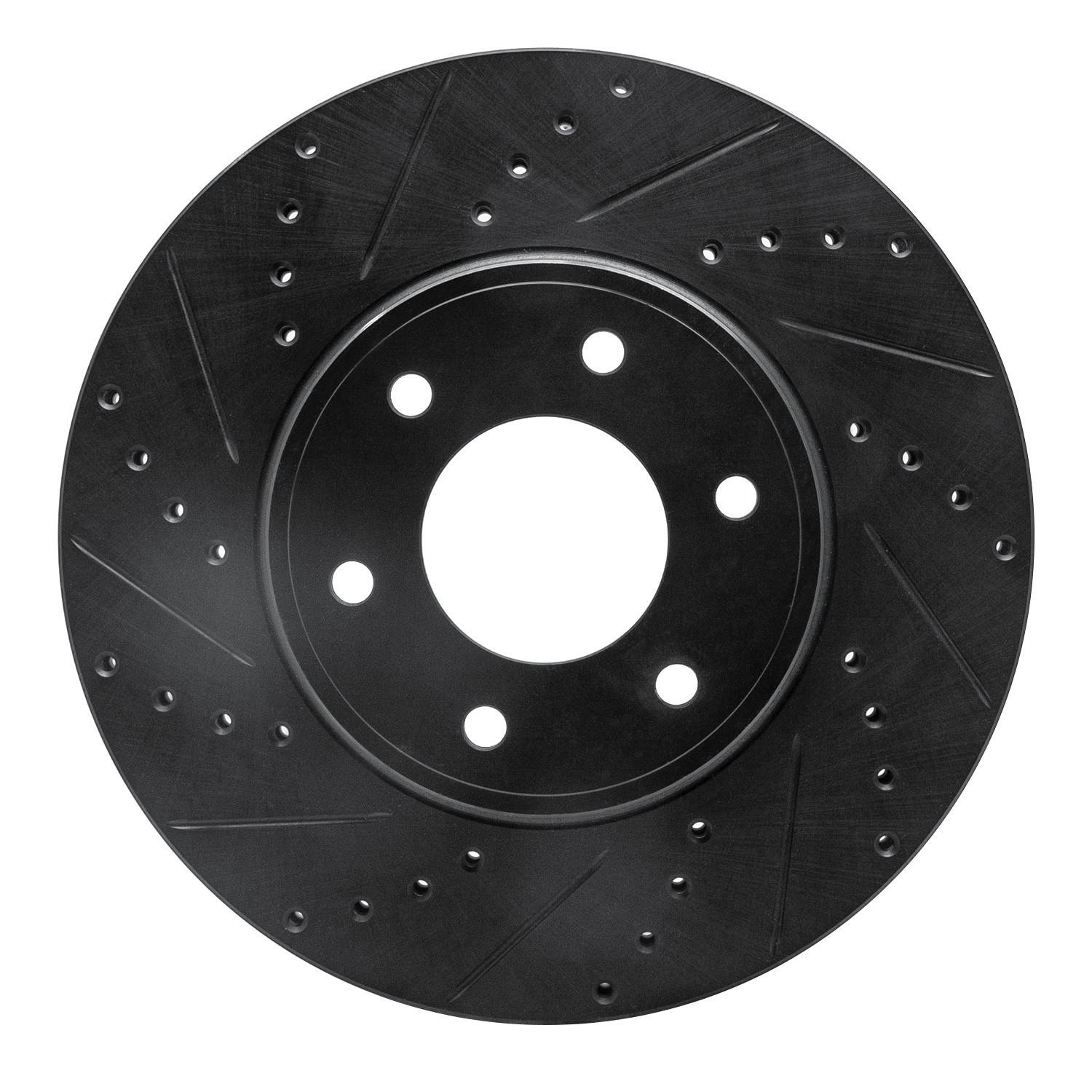 DYN 633-47069L DFC Brake Rotor - Drilled and Slotted - Black - Image 3