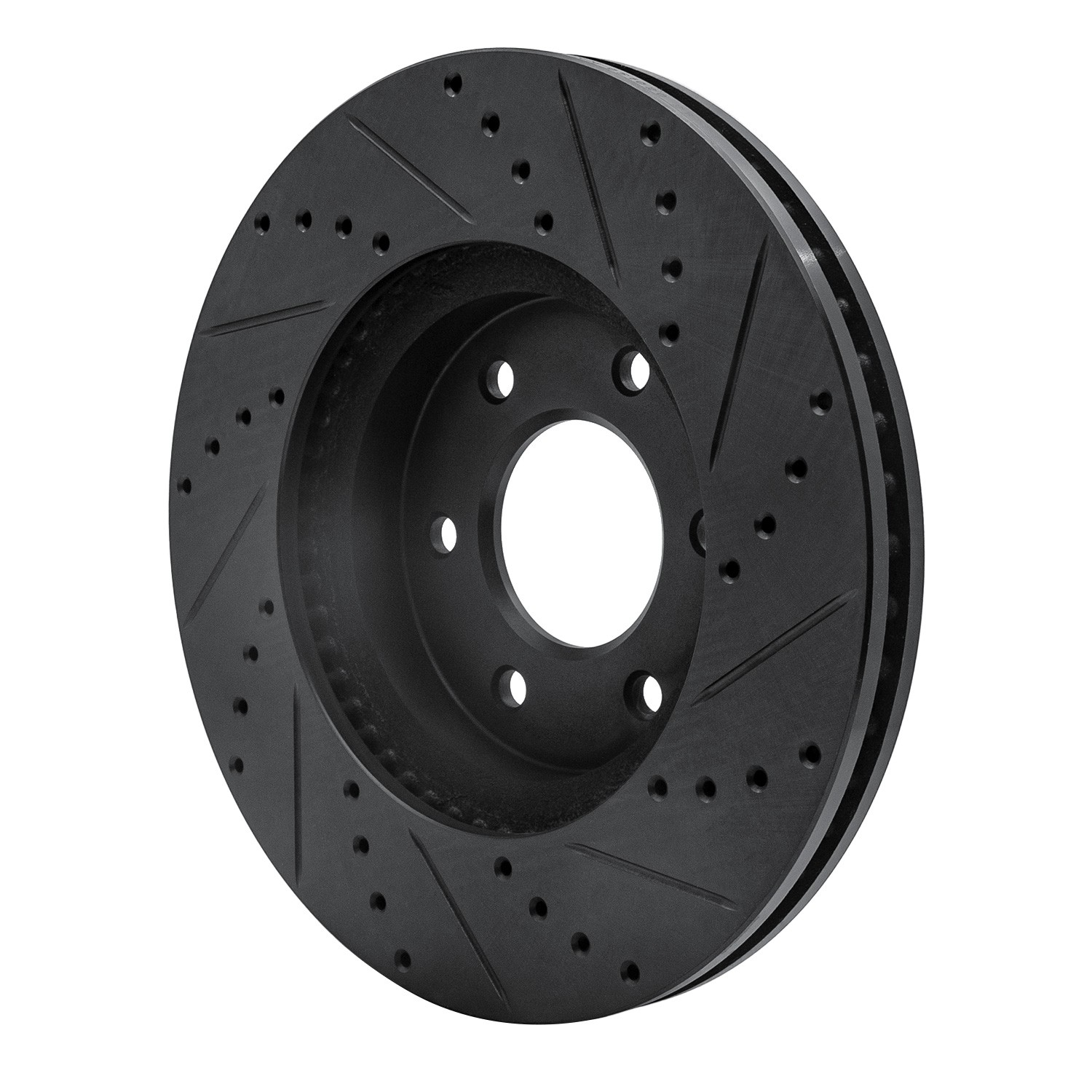 DYN 633-47069L DFC Brake Rotor - Drilled and Slotted - Black - Image 5