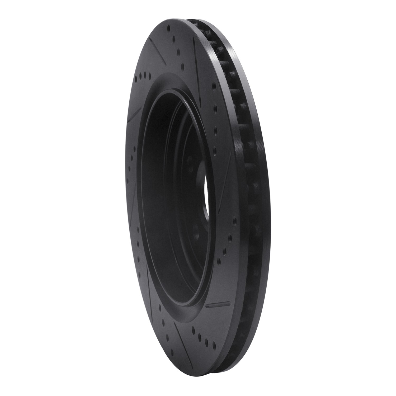 DYN 633-47074L DFC Brake Rotor - Drilled and Slotted - Black - Image 5