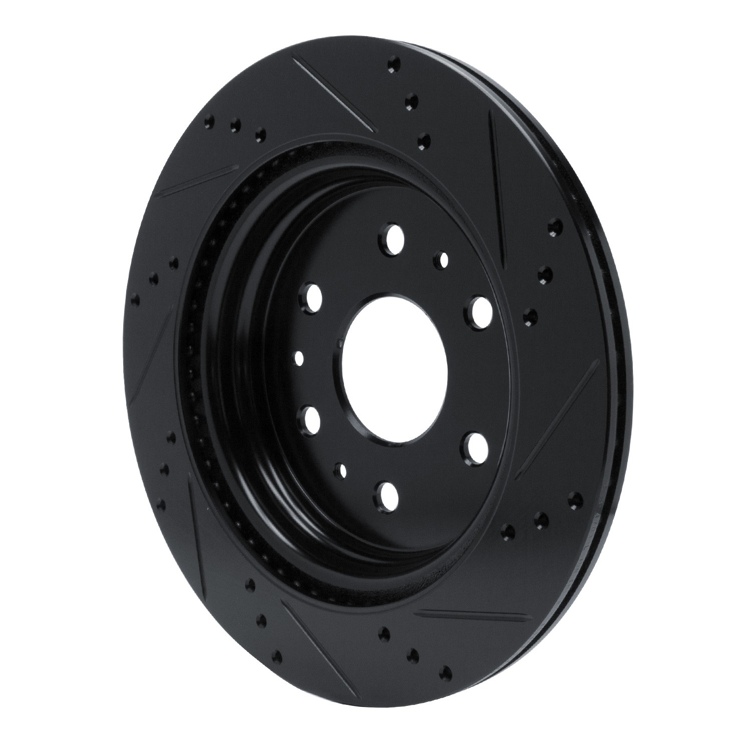 DYN 633-47081L DFC Brake Rotor - Drilled and Slotted - Black - Image 5